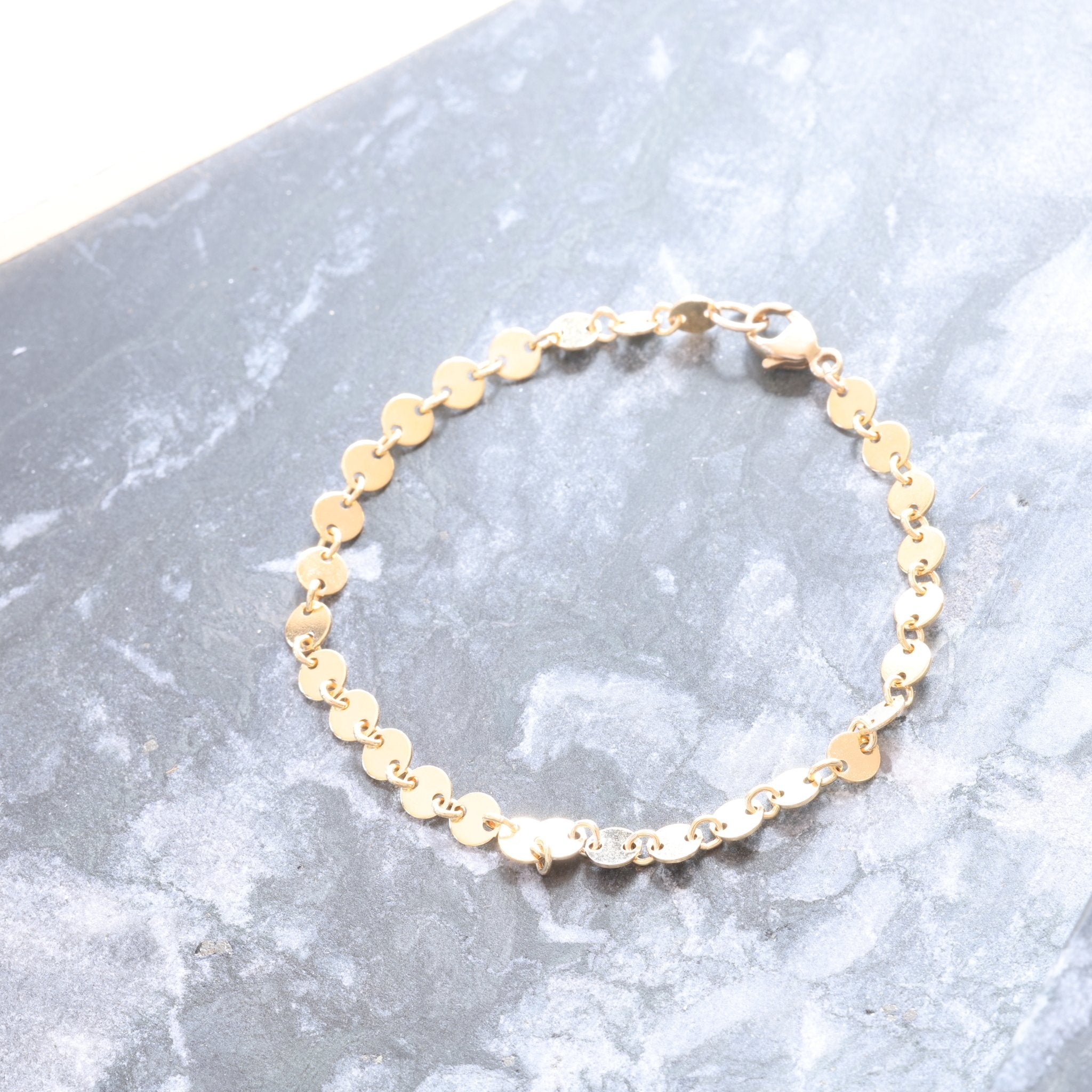 Disco Disc Bracelet - GoldandWillow