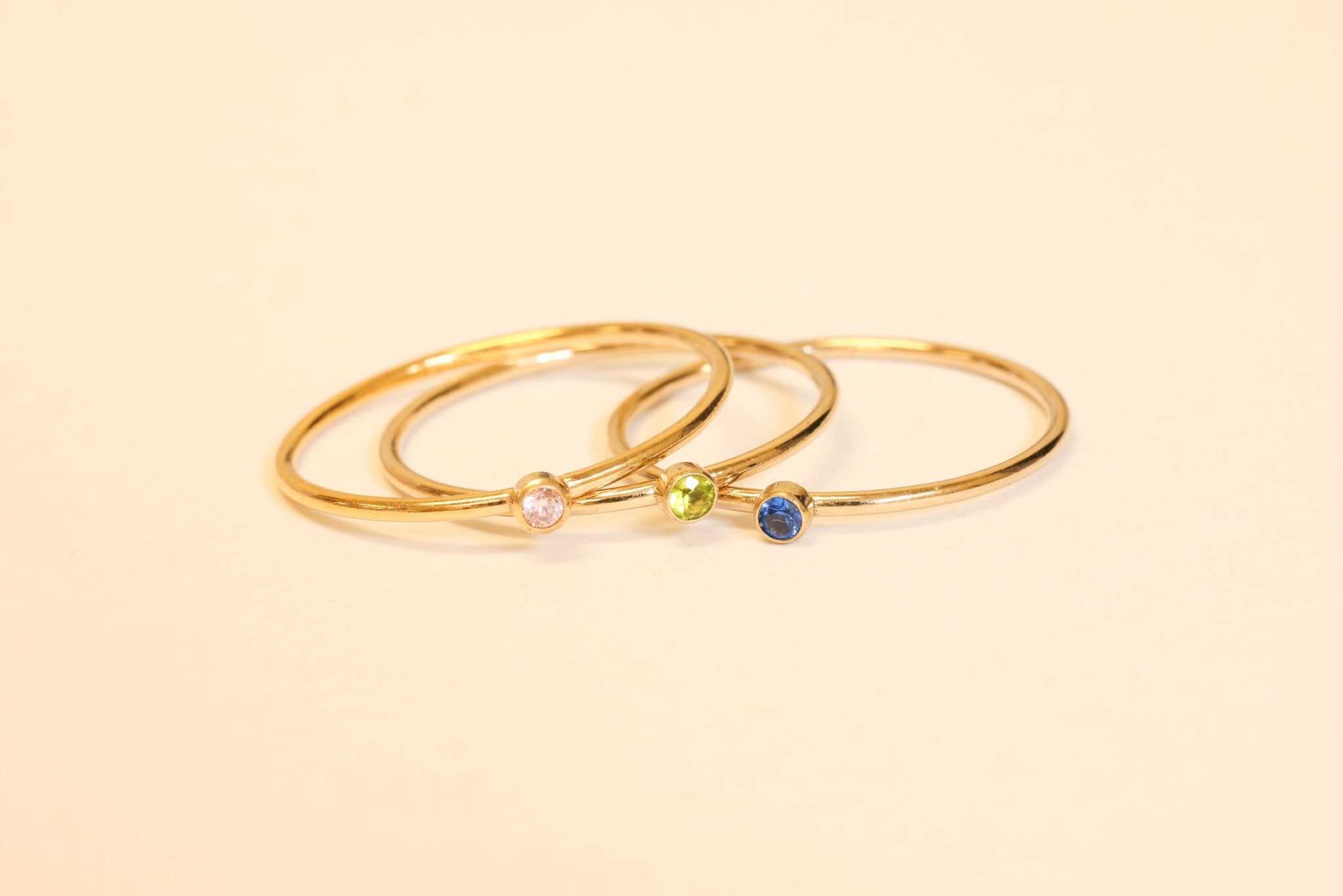 Solitaire Birthstone Ring - GoldandWillow