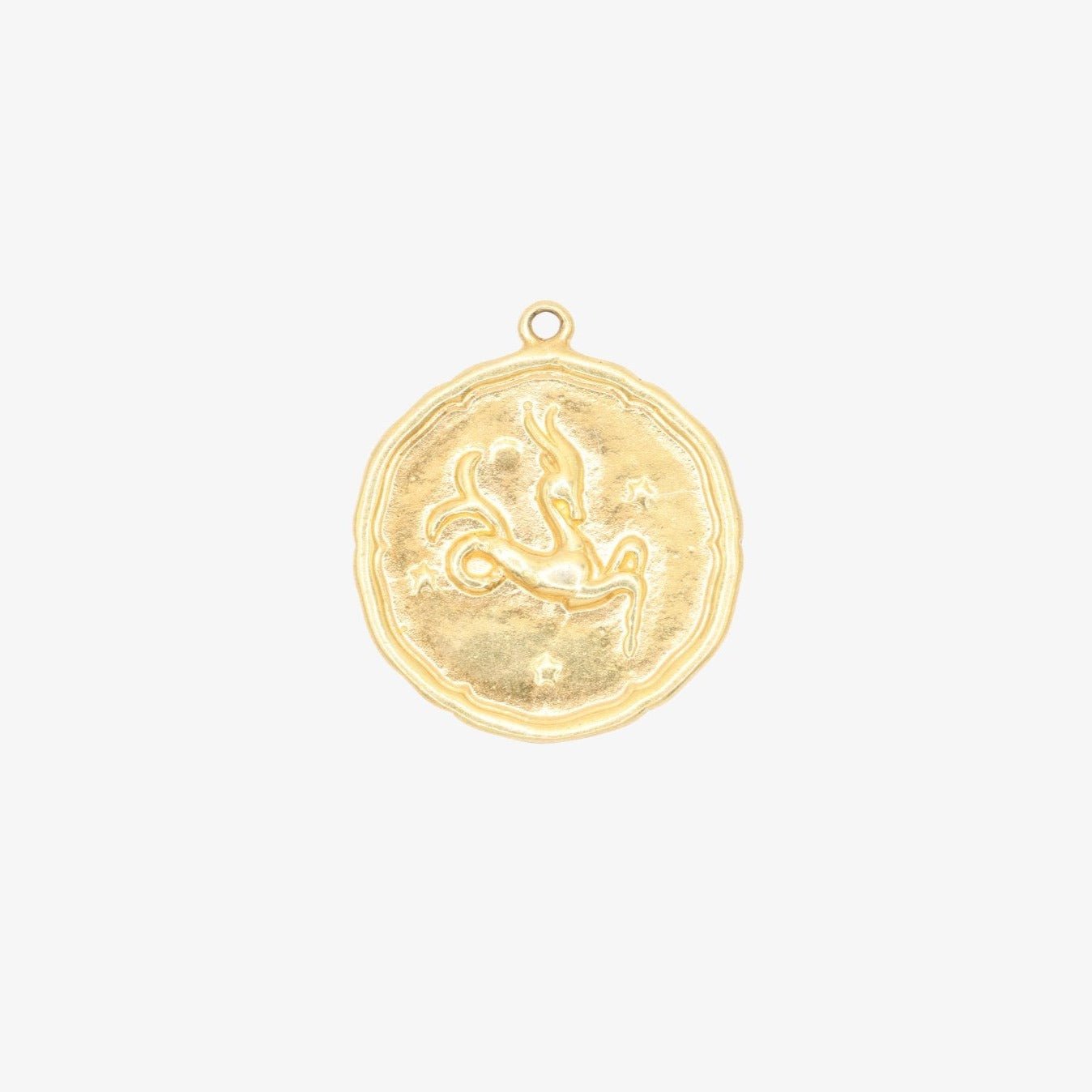 Capricorn Zodiac Pendant 14K Gold - GoldandWillow