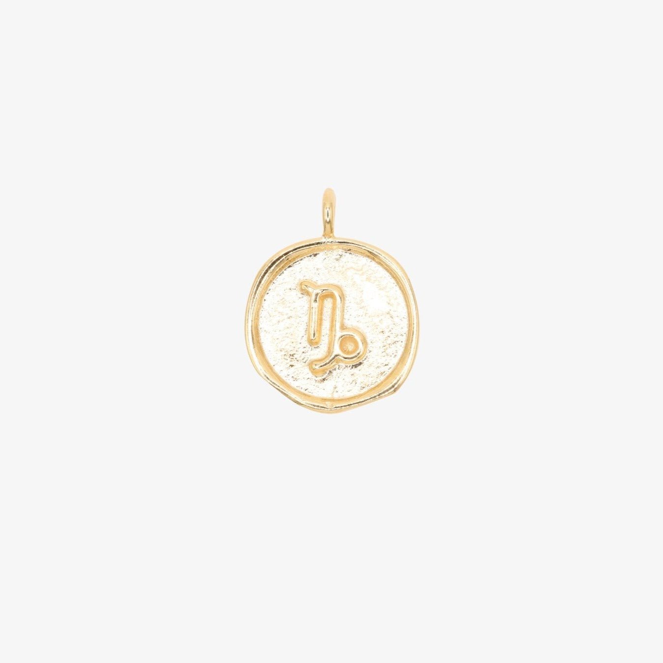 Capricorn Zodiac Sign Charm 14K Gold - GoldandWillow