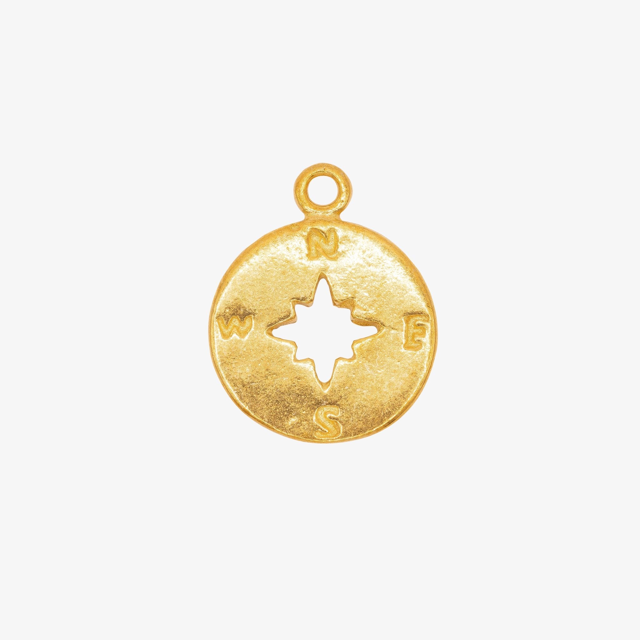 Compass Charm 14K Gold - GoldandWillow