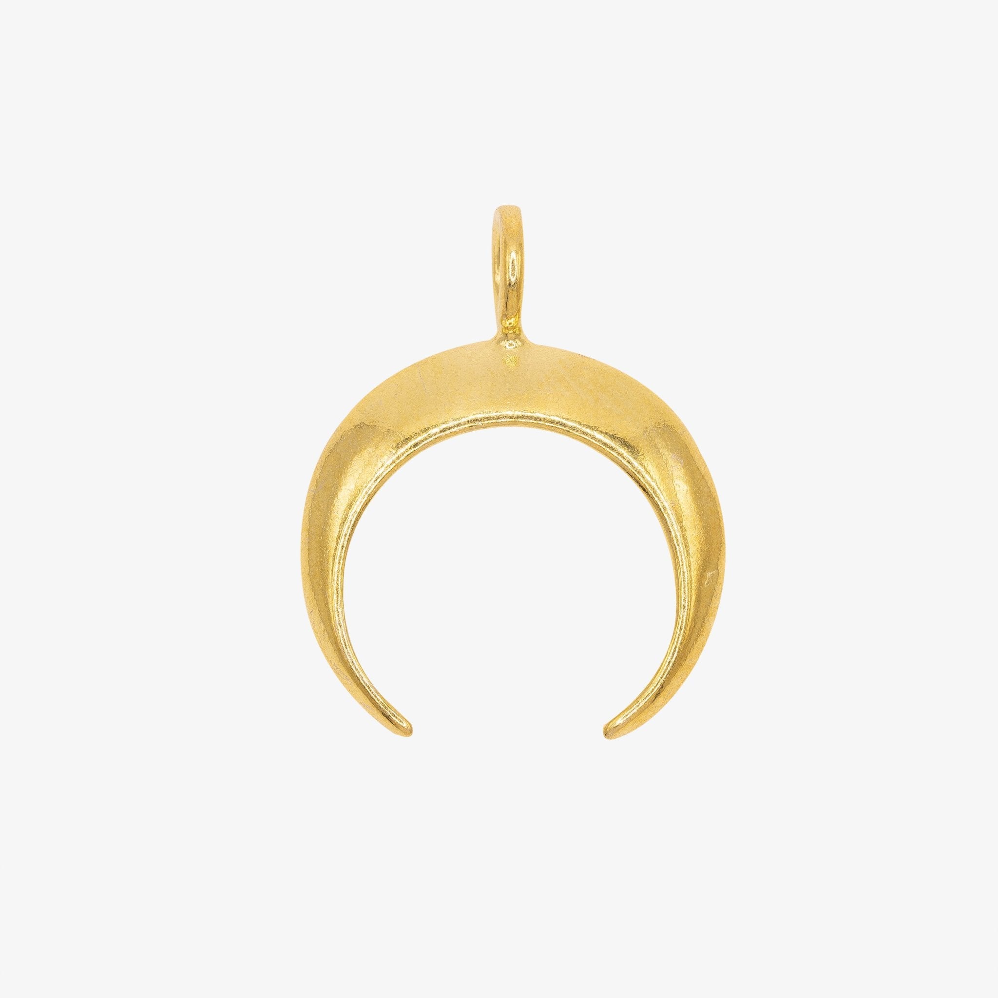 Crescent Moon Charm 14K Gold - GoldandWillow