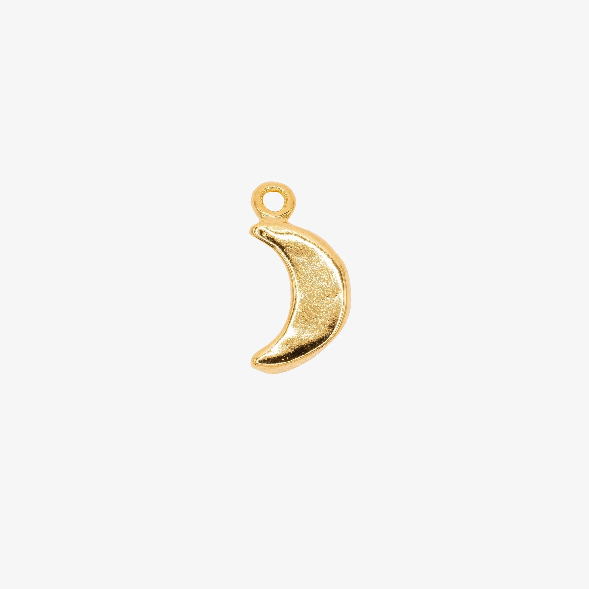Crescent Moon Charm 14K Gold - GoldandWillow