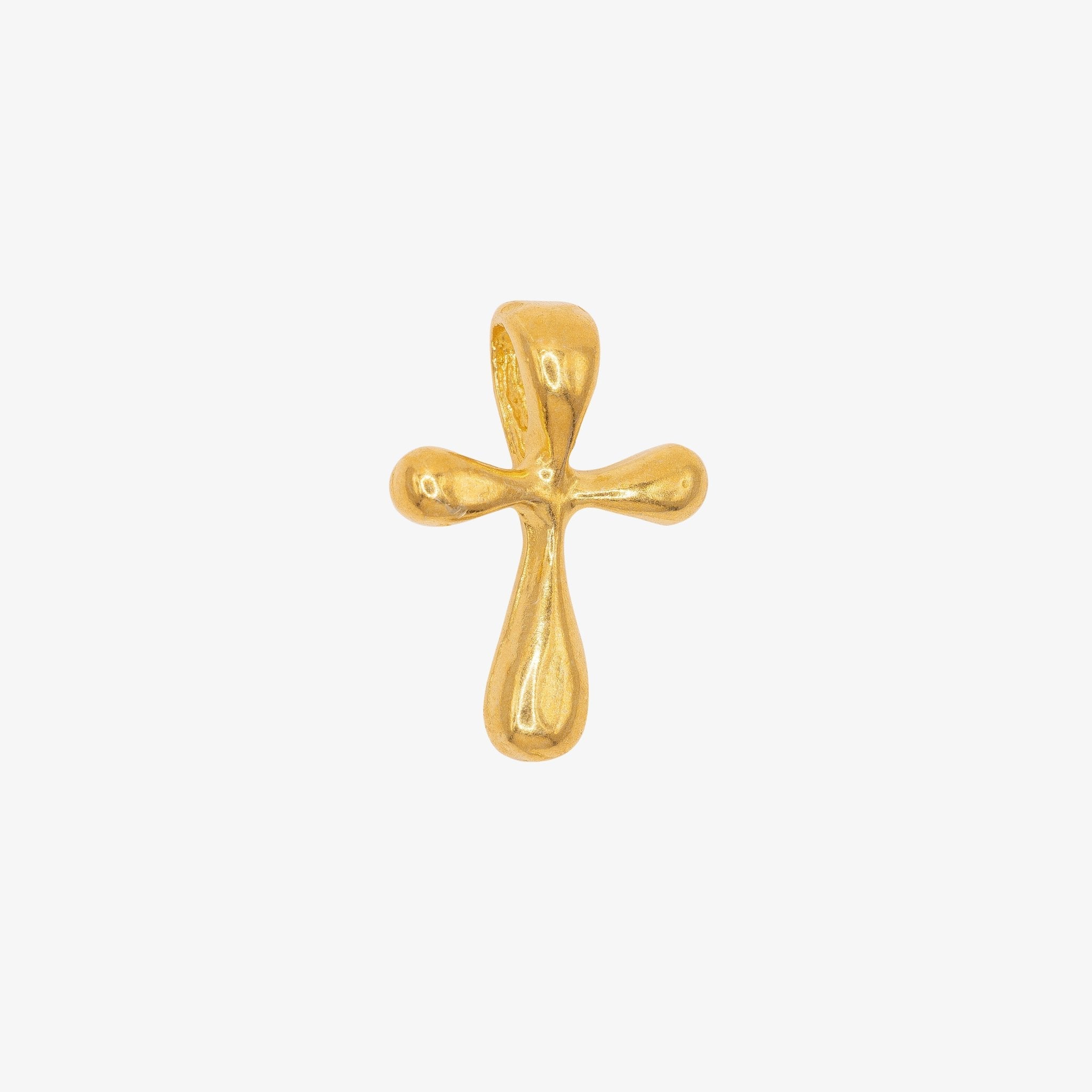 Cross Charm 14K Gold - GoldandWillow