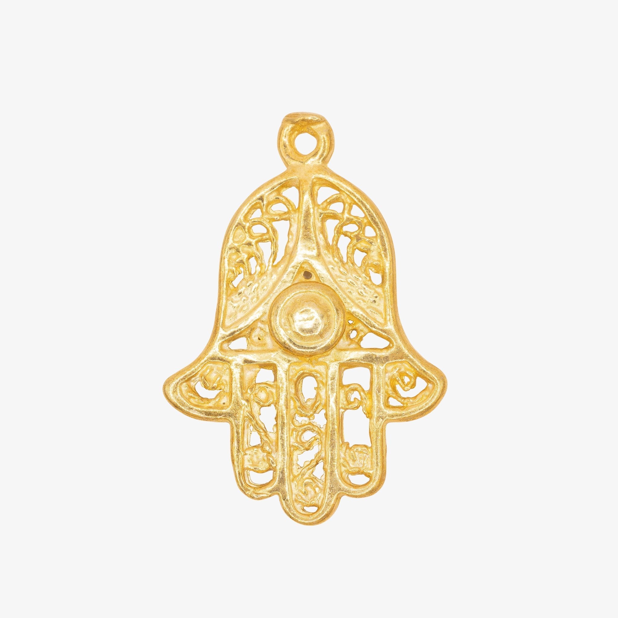 Hamsa Hand Charm 14K Gold - GoldandWillow