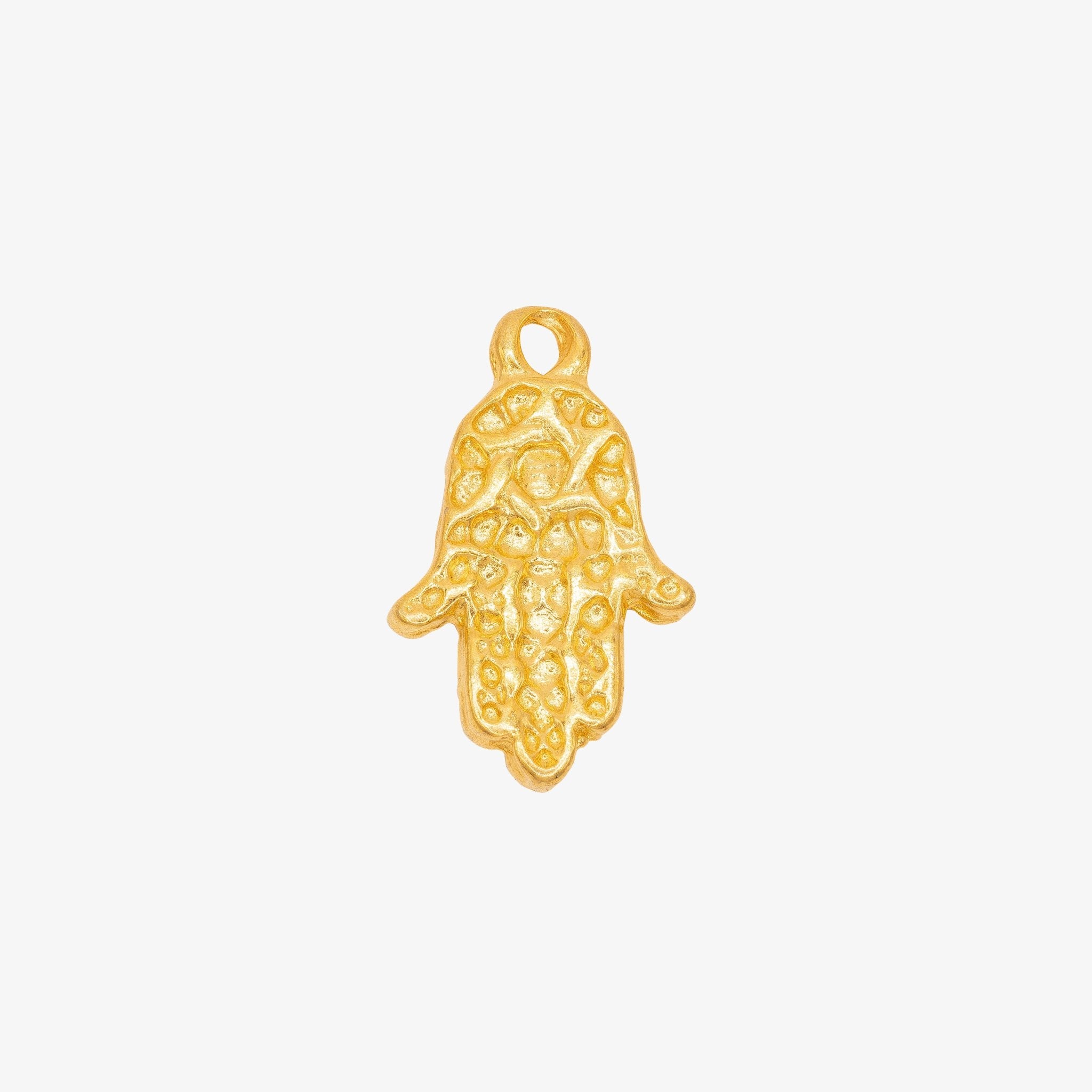 Hamsa Hand Charm 14K Gold - GoldandWillow