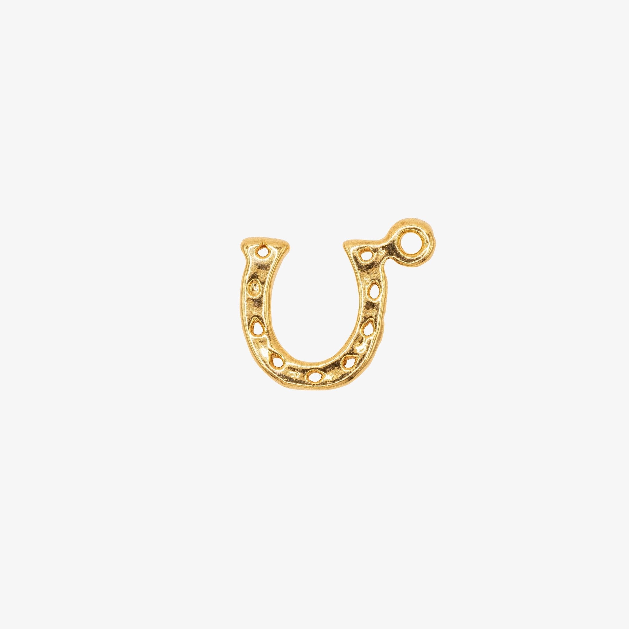Horseshoe Charm 14K Gold - GoldandWillow