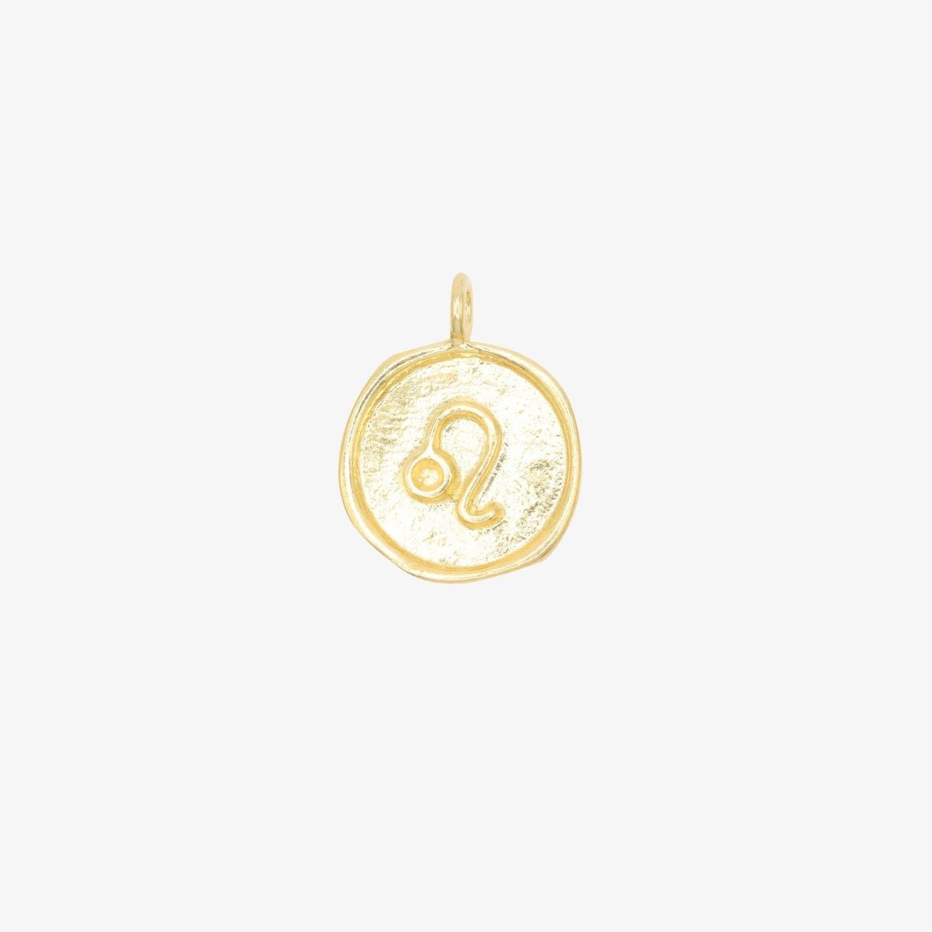 Leo Zodiac Sign Charm 14K Gold - GoldandWillow