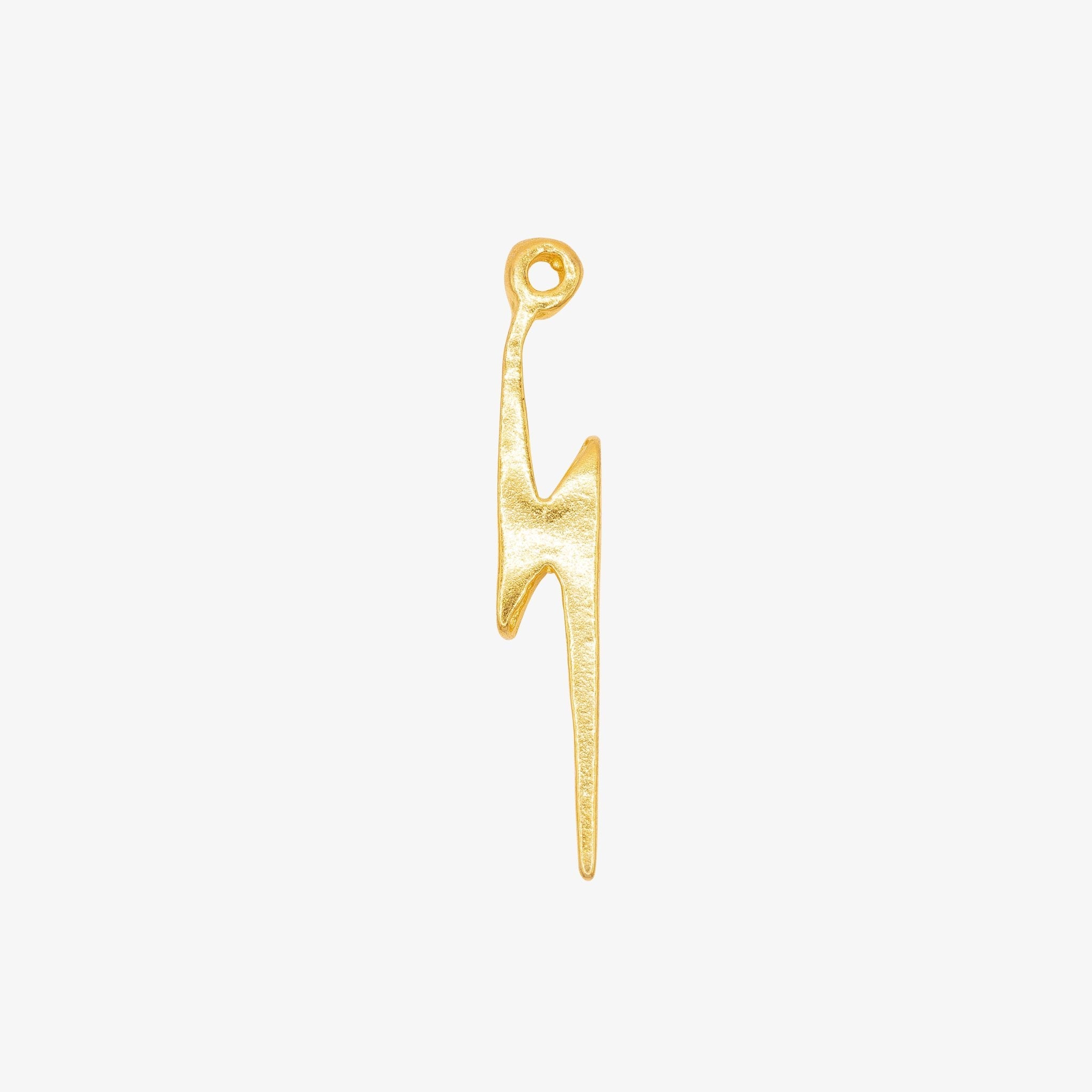 Lightning Bolt Charm 14K Gold - GoldandWillow