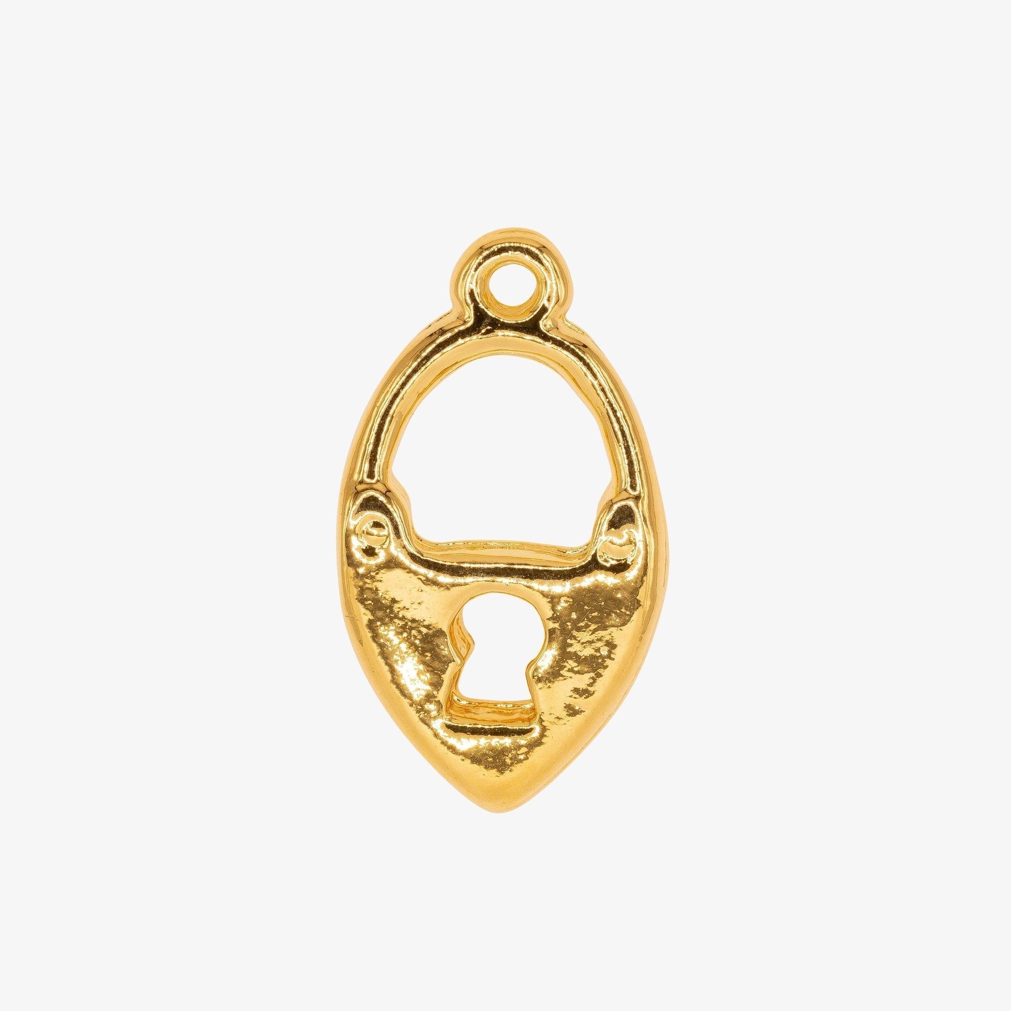Lock Charm 14K Gold - GoldandWillow