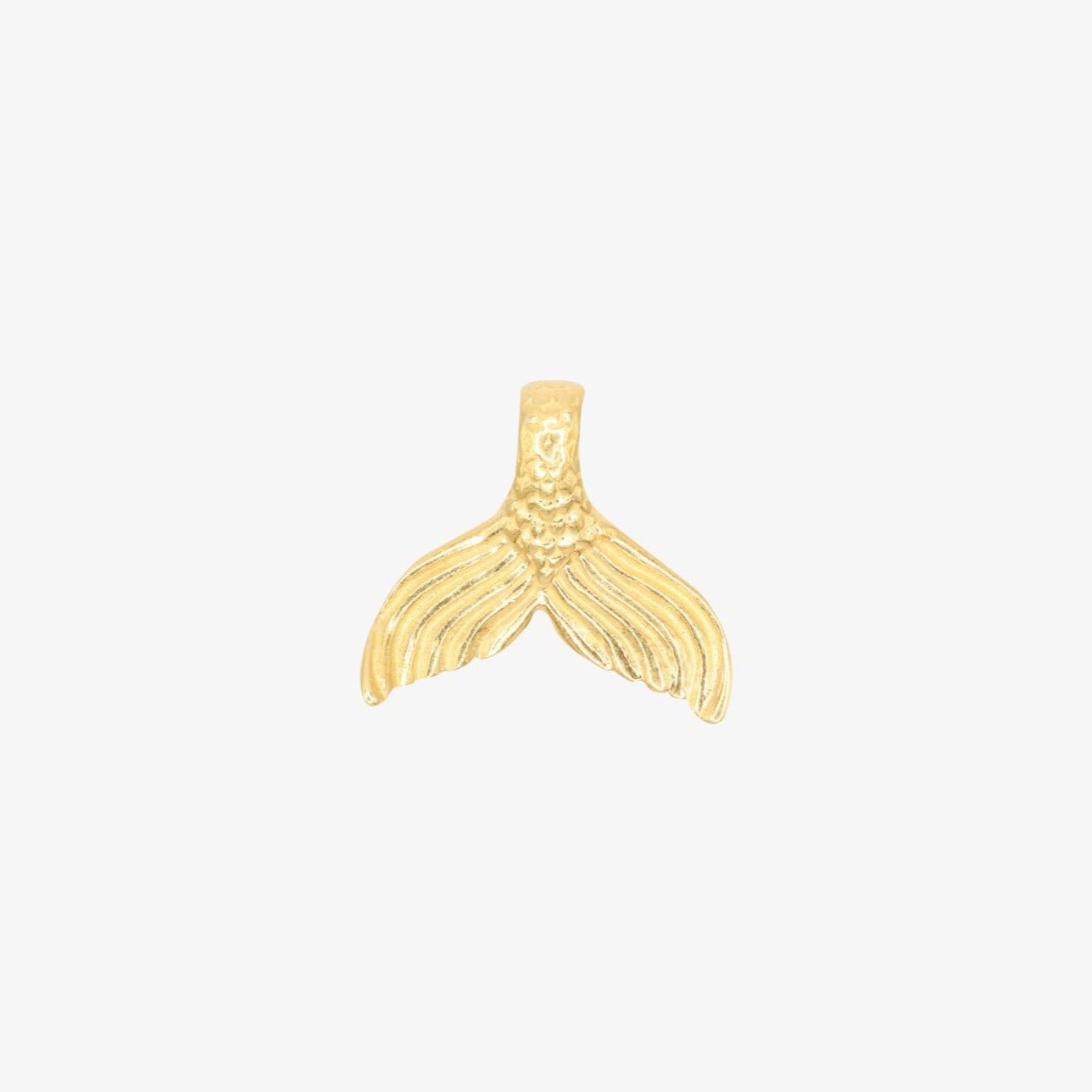 Mermaid Tail Charm 14K Gold - GoldandWillow