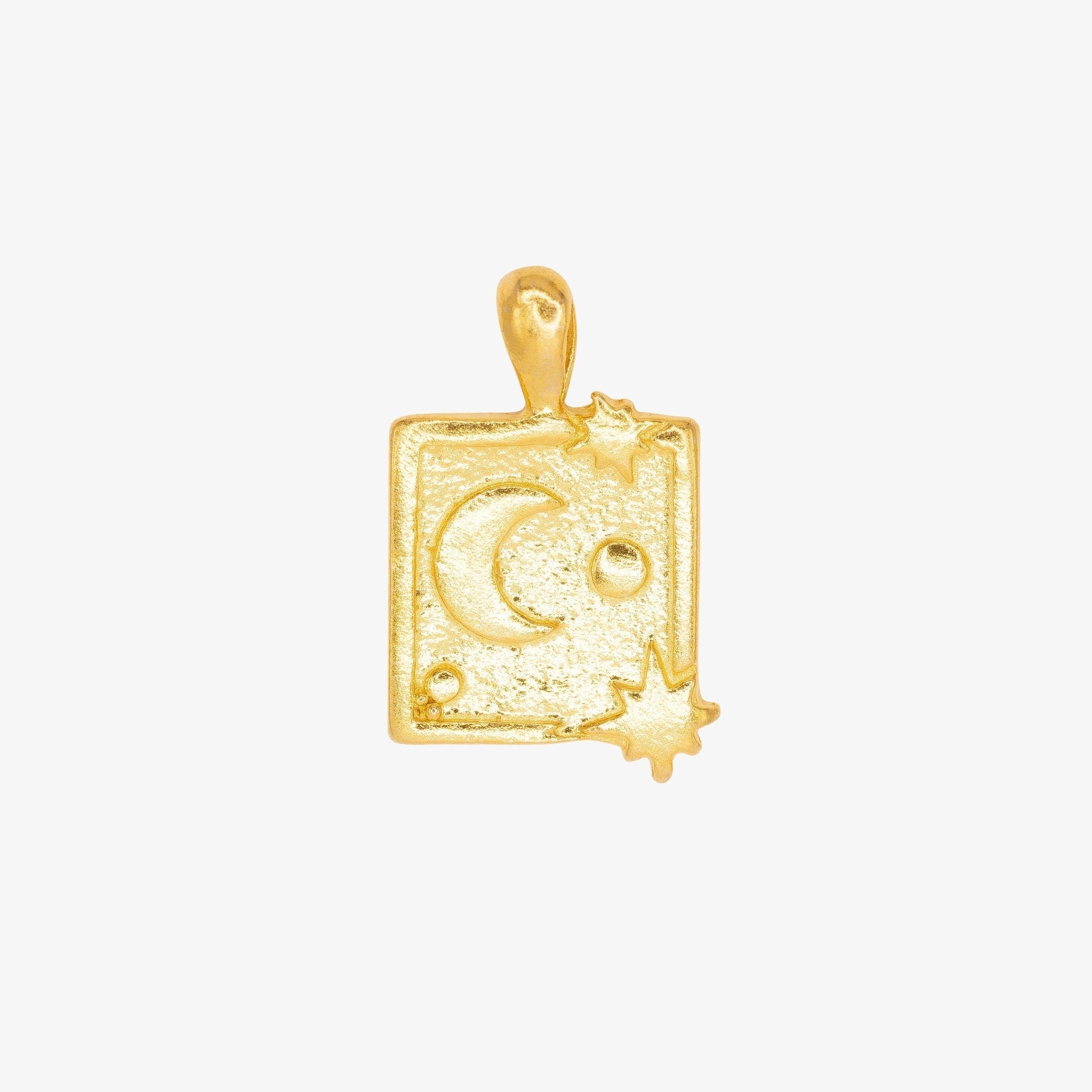 Moon Star Celestial Charm 14K Gold - GoldandWillow