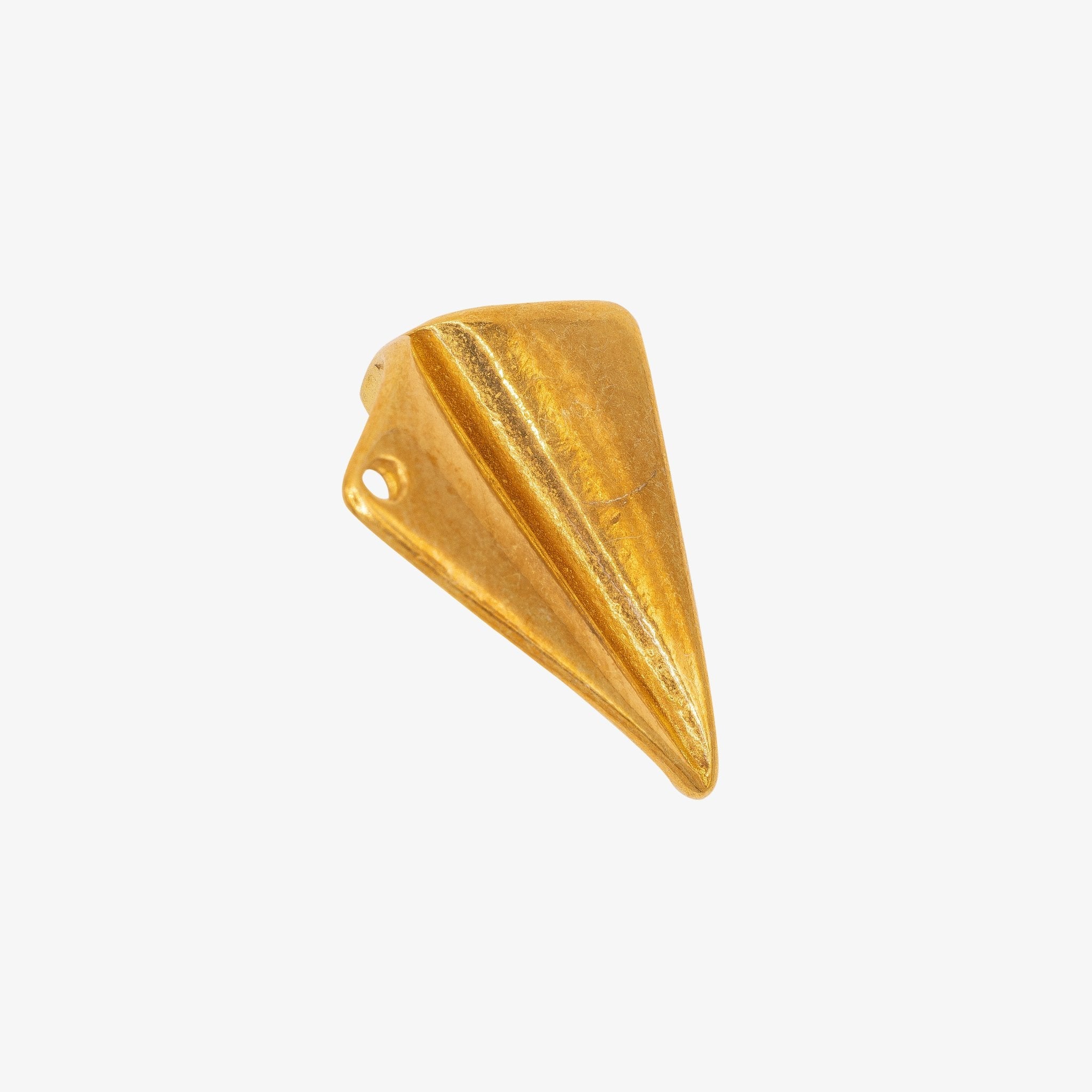 Paper Airplane Charm 14K Gold - GoldandWillow