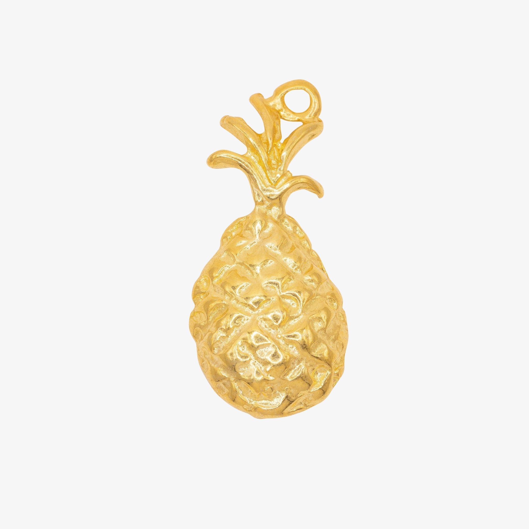 Pineapple Charm 14K Gold - GoldandWillow