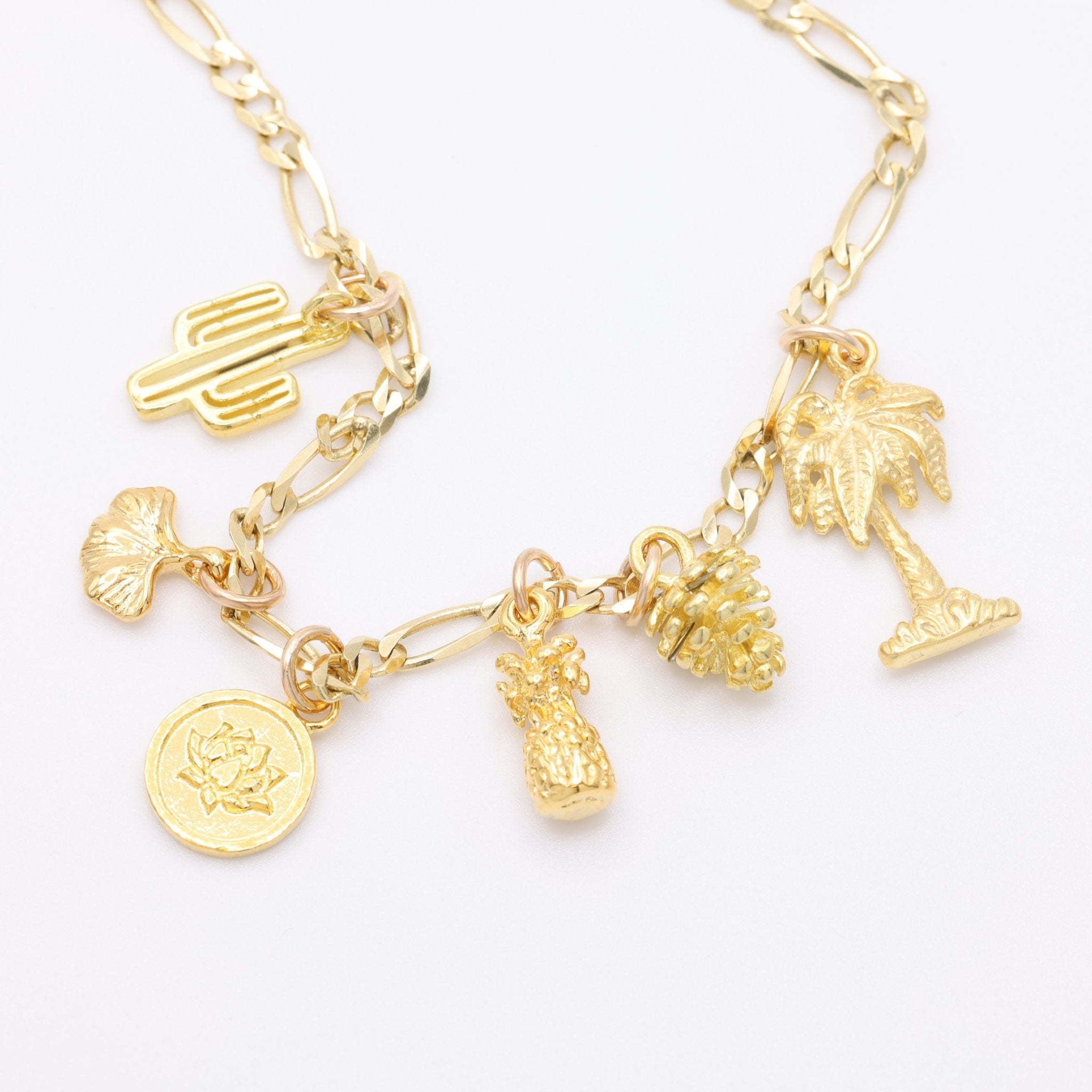 Pinecone Charm 14K Gold - GoldandWillow