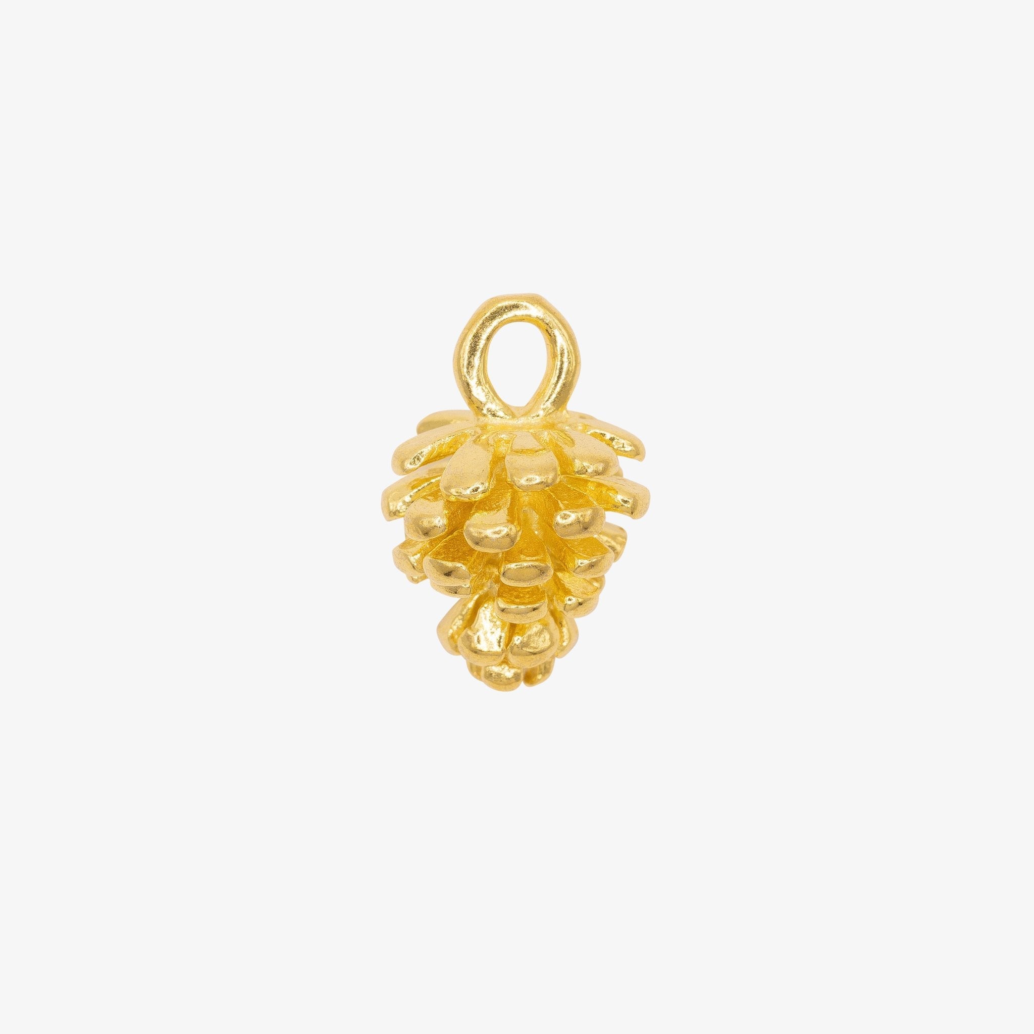 Pinecone Charm 14K Gold - GoldandWillow