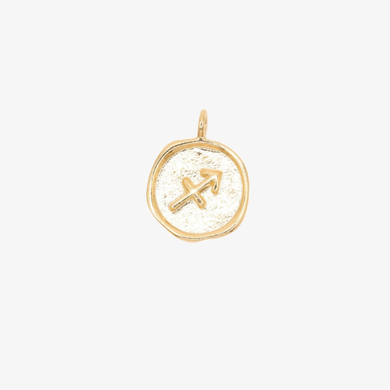 Sagittarius Zodiac Sign Charm 14K Gold - GoldandWillow