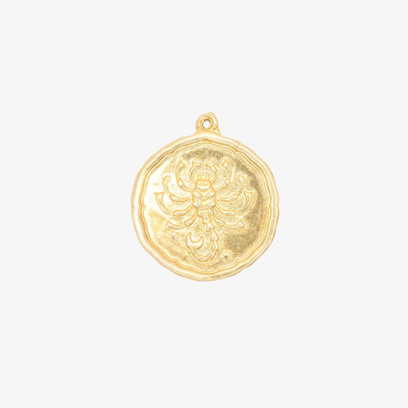Scorpio Zodiac Pendant Charm 14K Gold - GoldandWillow