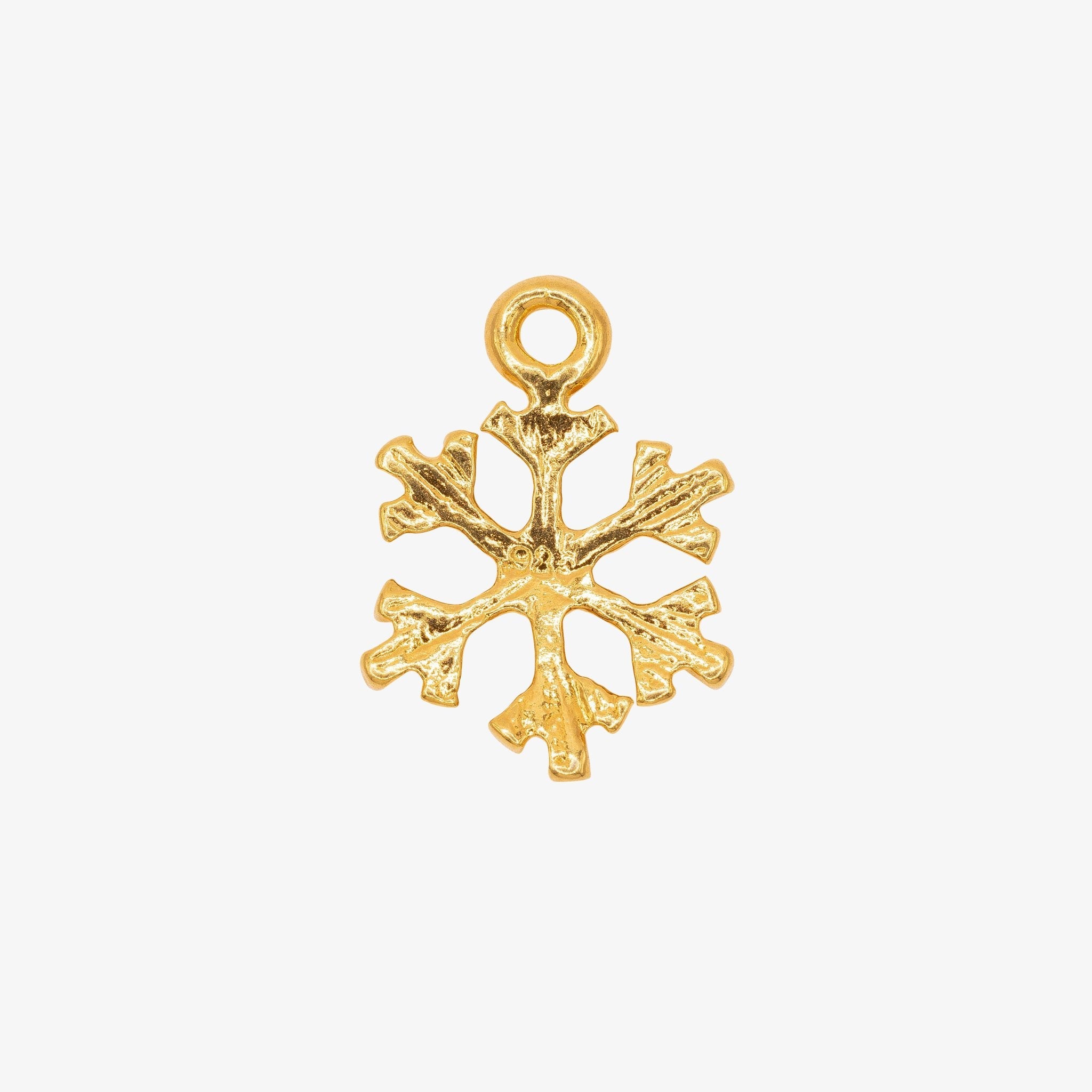Snowflake Charm 14K Gold - GoldandWillow