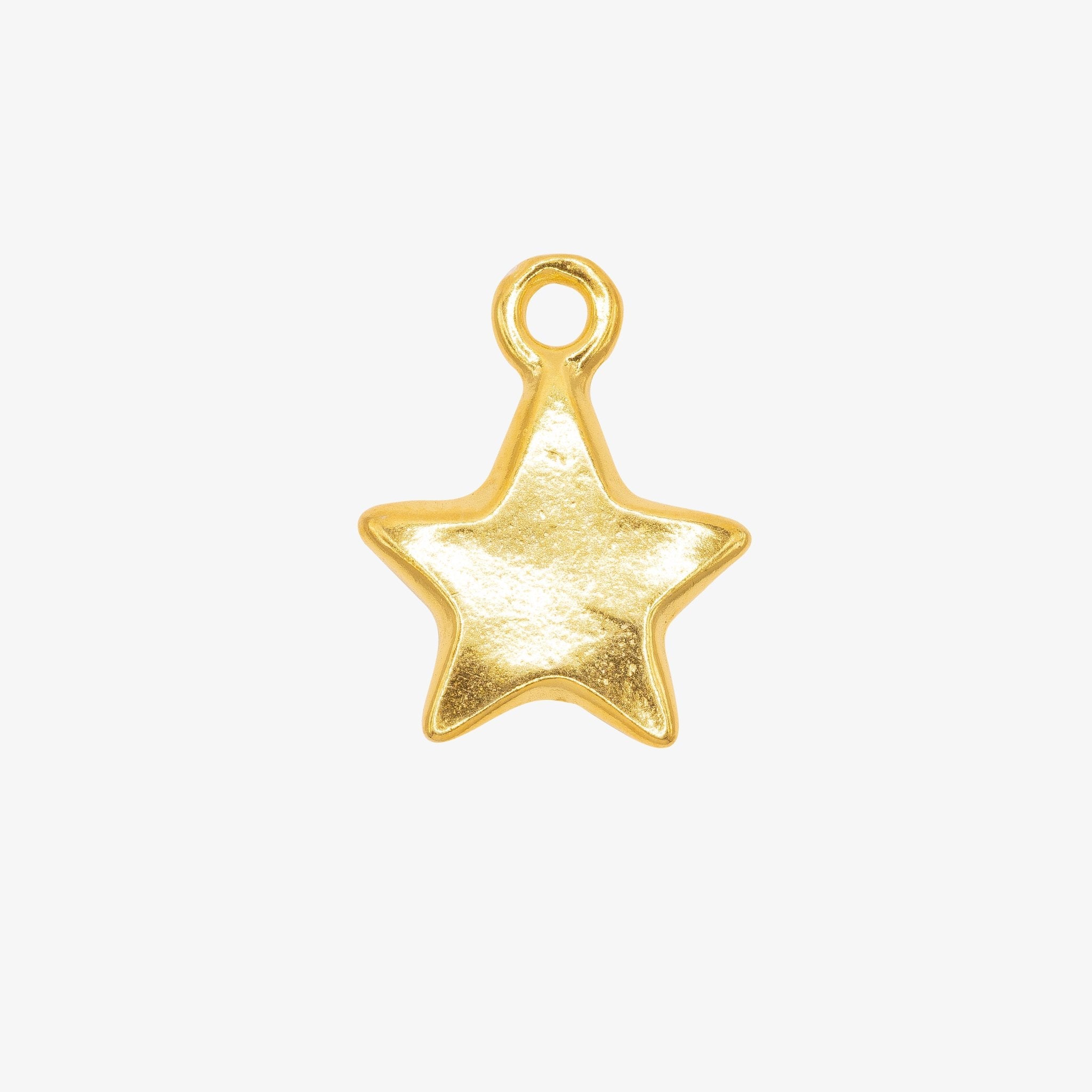 Star Charm 14K Gold - GoldandWillow