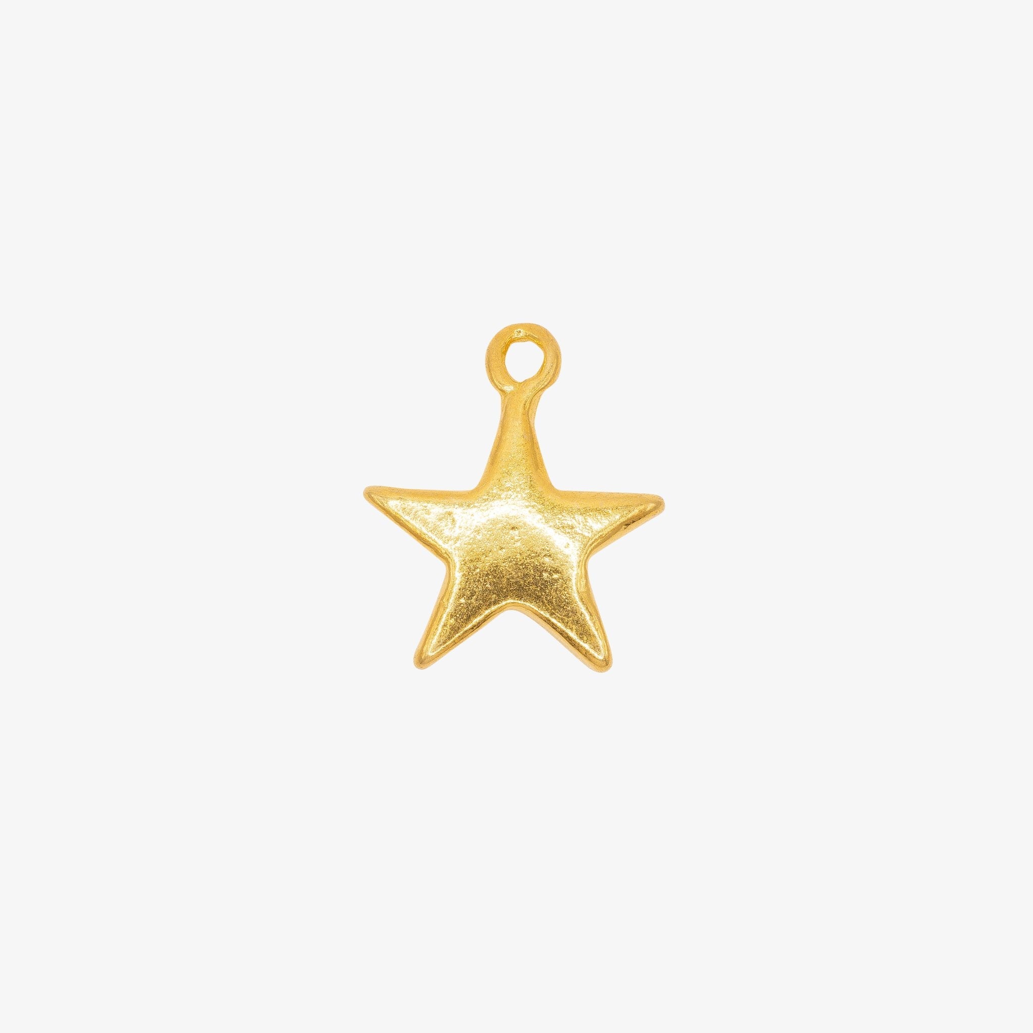 Star Charm 14K Gold - GoldandWillow