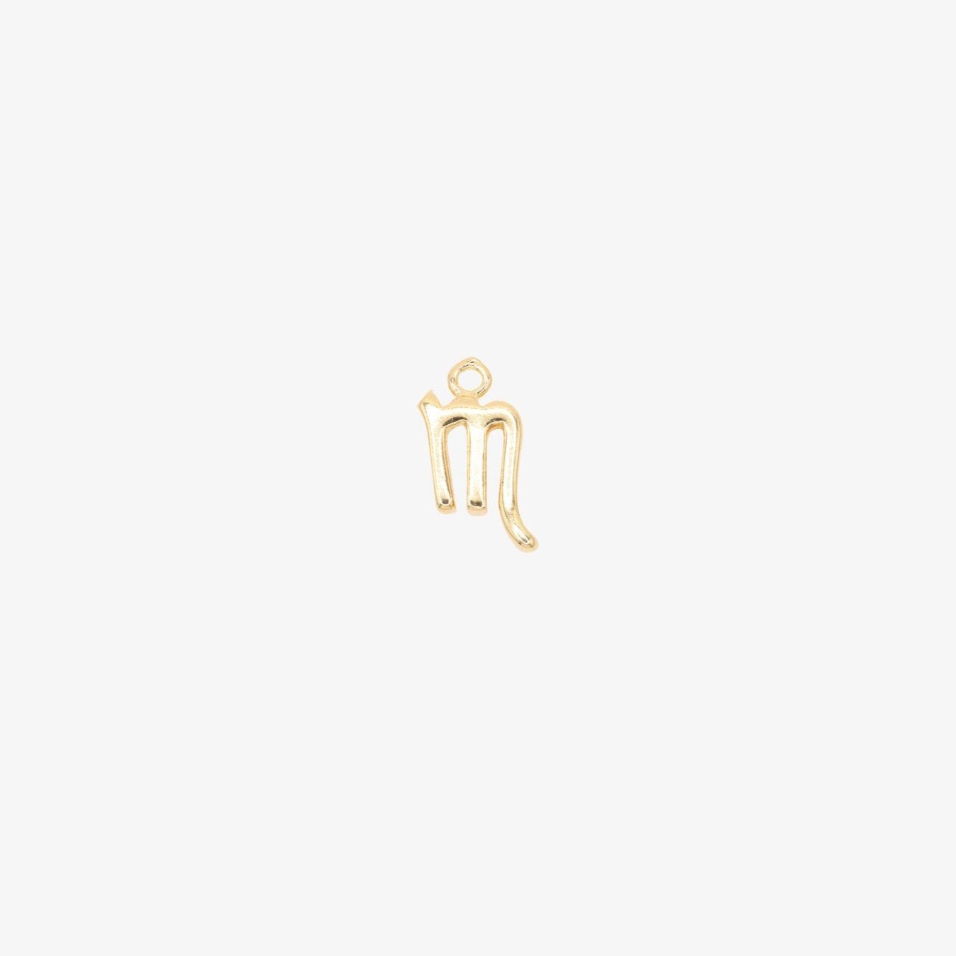 Taurus Zodiac Symbol Charm 14K Gold - GoldandWillow