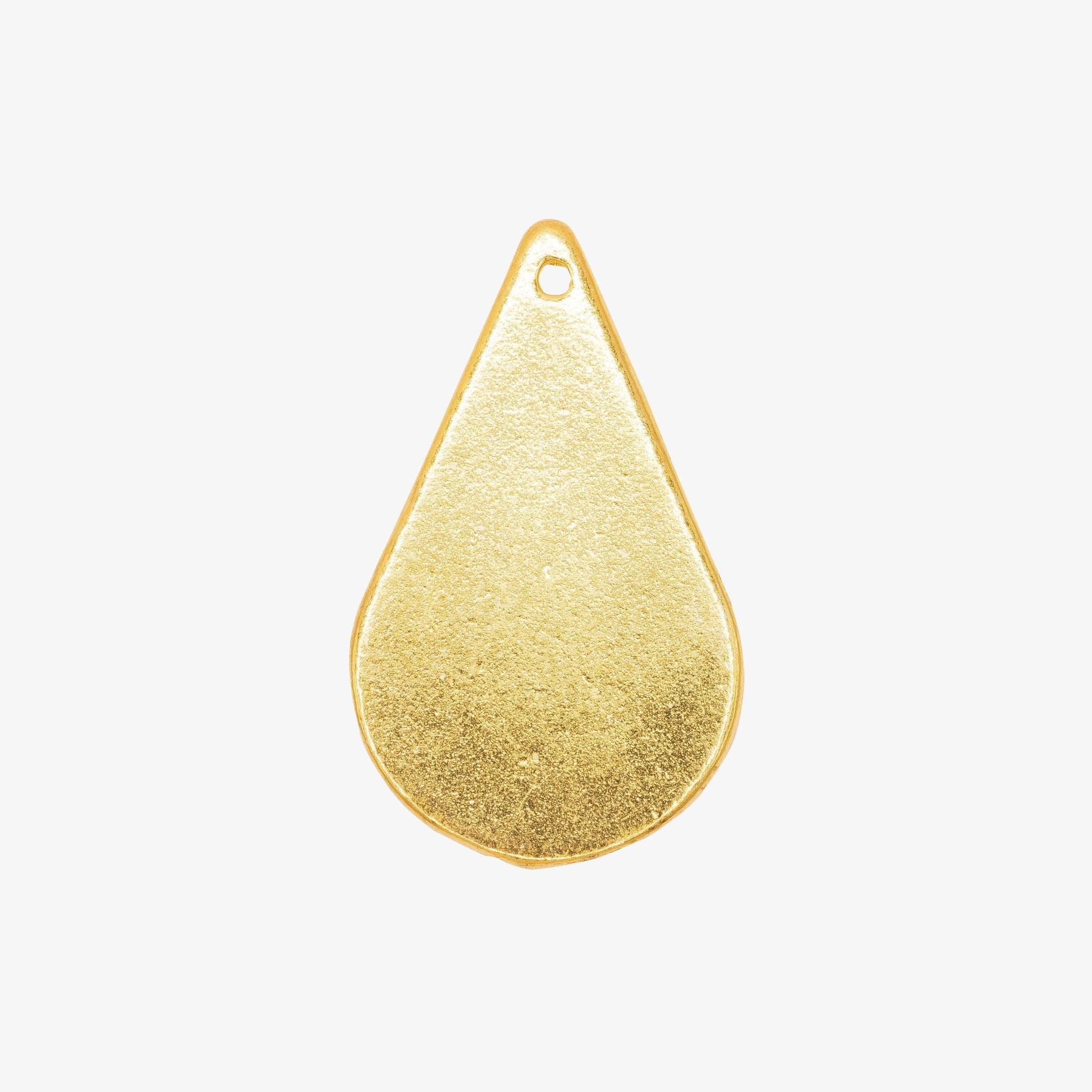 Teardrop Charm 14K Gold - GoldandWillow