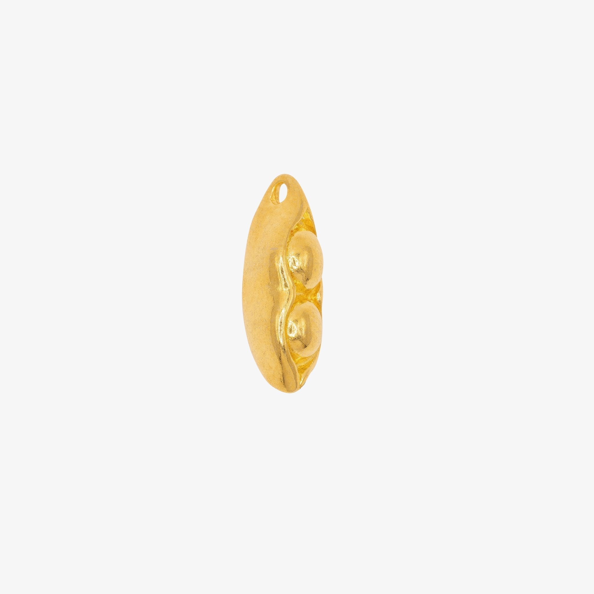 3 Peas in A Pod Post Earrings 14K Gold
