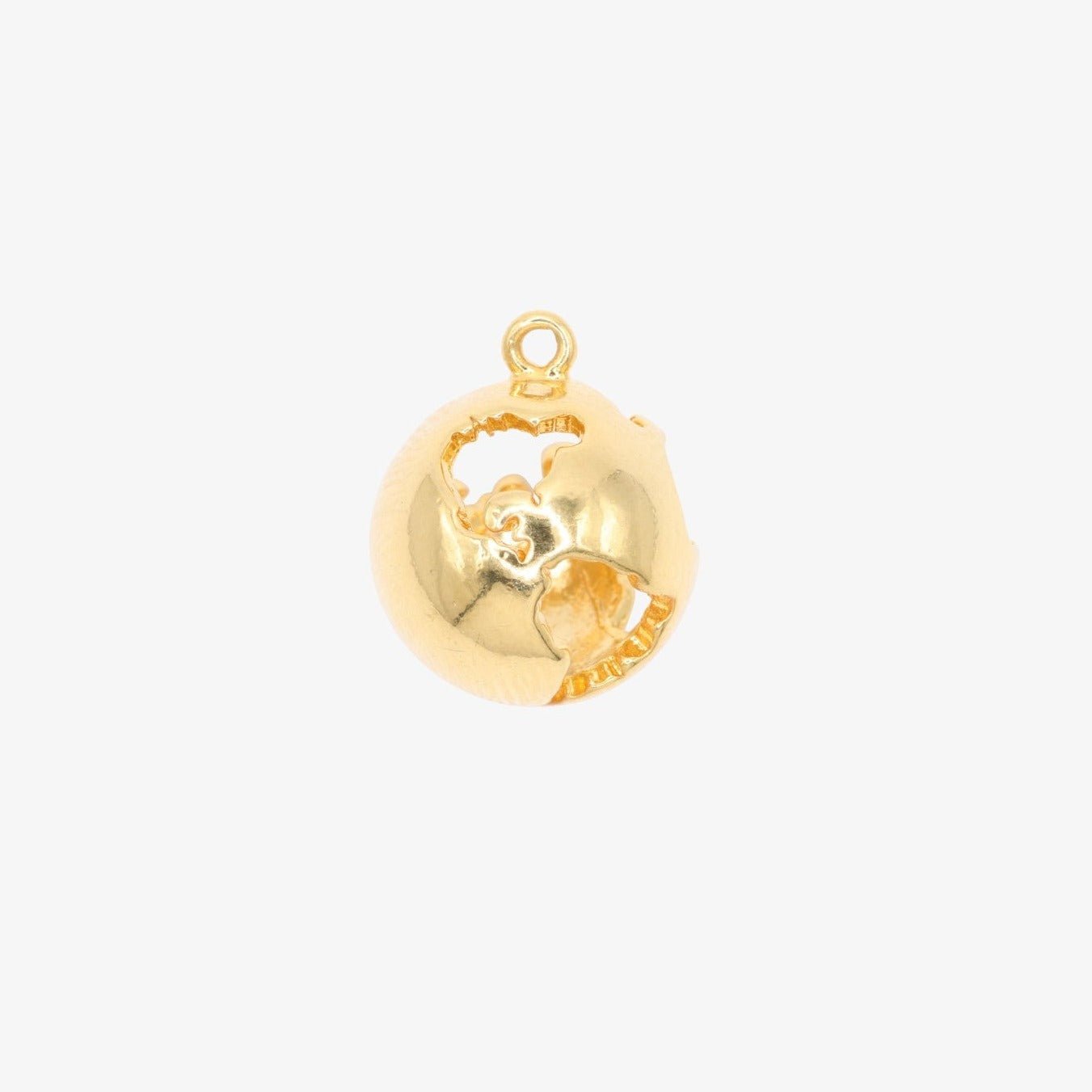 World Globe Charm 14K Gold - GoldandWillow