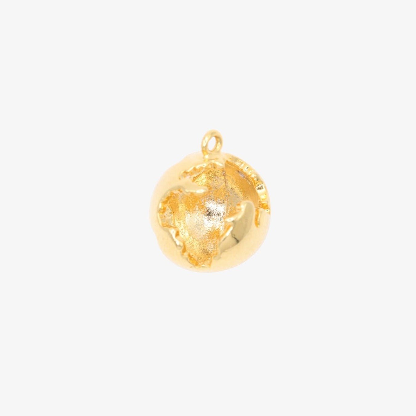 World Globe Charm 14K Gold - GoldandWillow