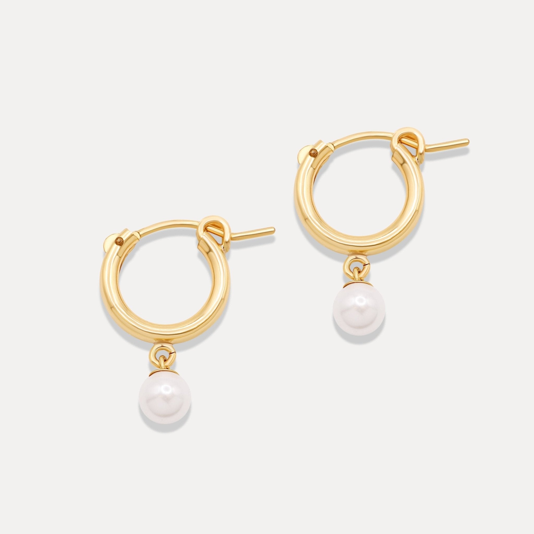 Perla Huggie Earrings - GoldandWillow