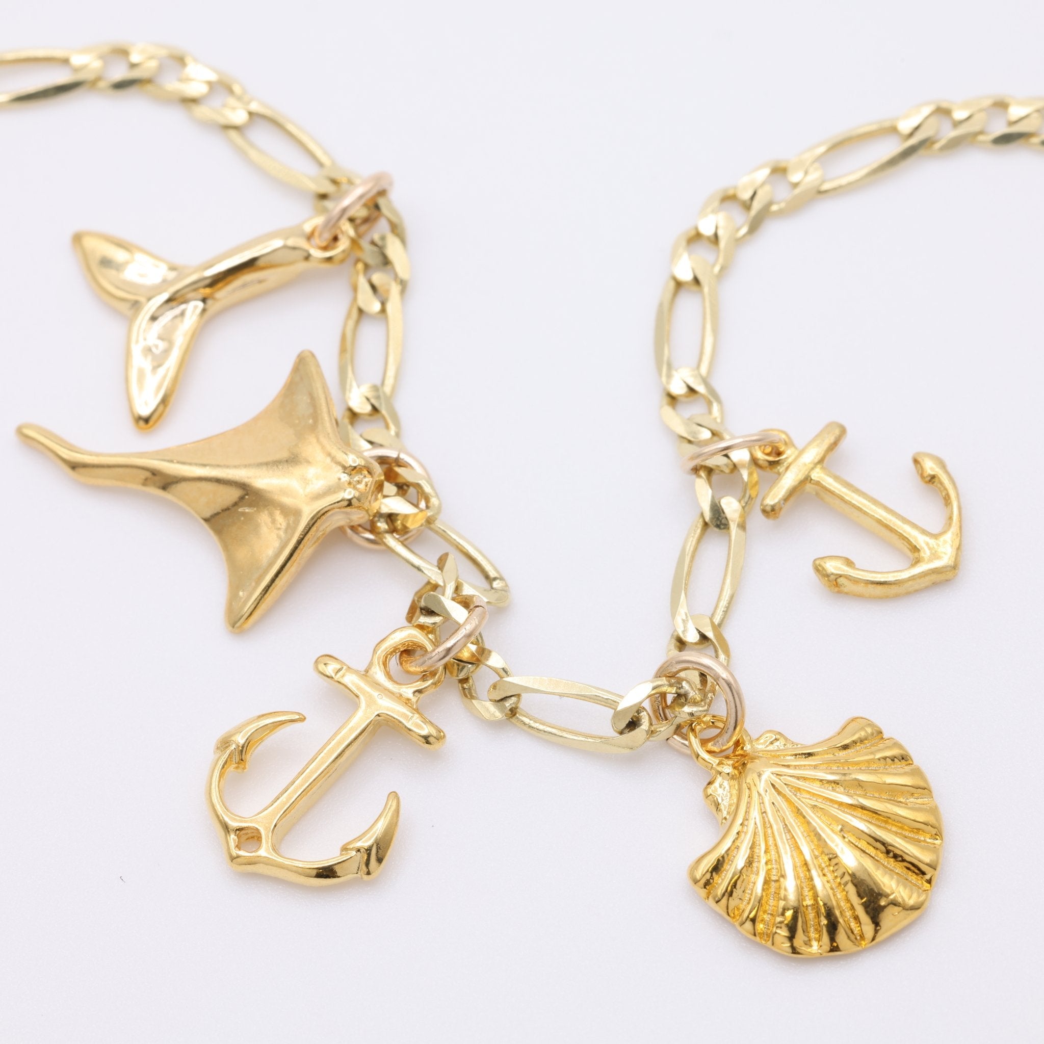 Anchor Charm 14K Gold - GoldandWillow