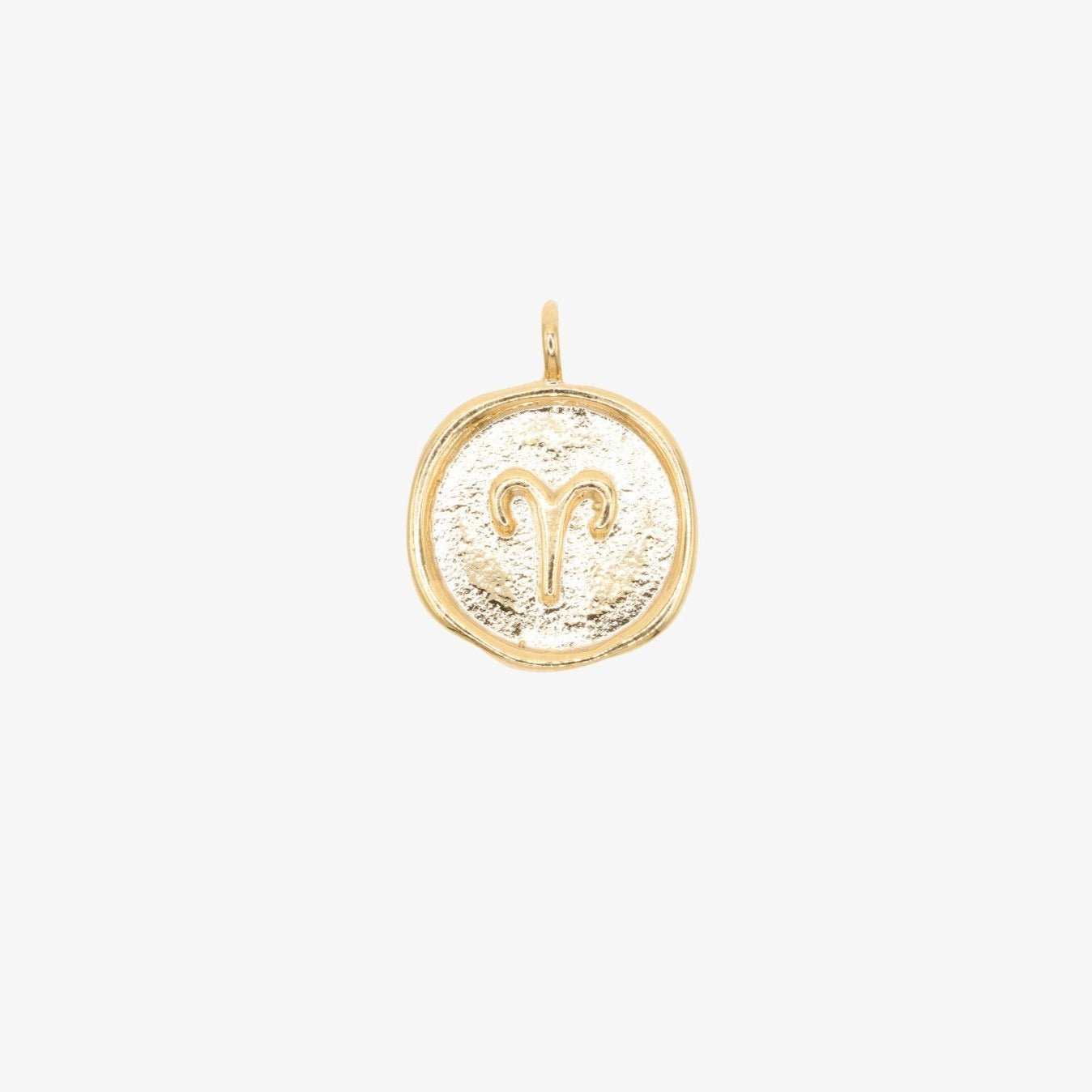 Aries Zodiac Sign Charm 14K Gold - GoldandWillow