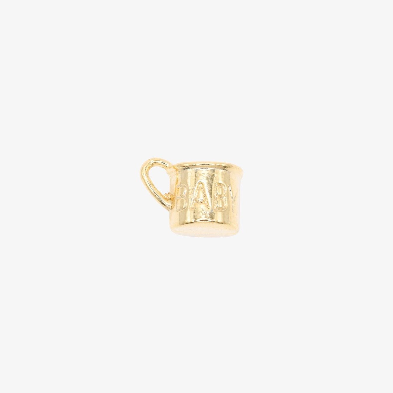 Baby Cup Charm 14K Gold - GoldandWillow