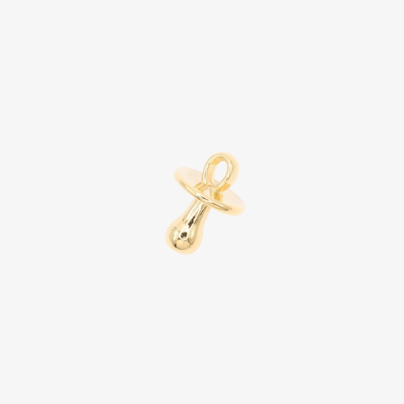 Baby Pacifier Charm 14K Gold - GoldandWillow
