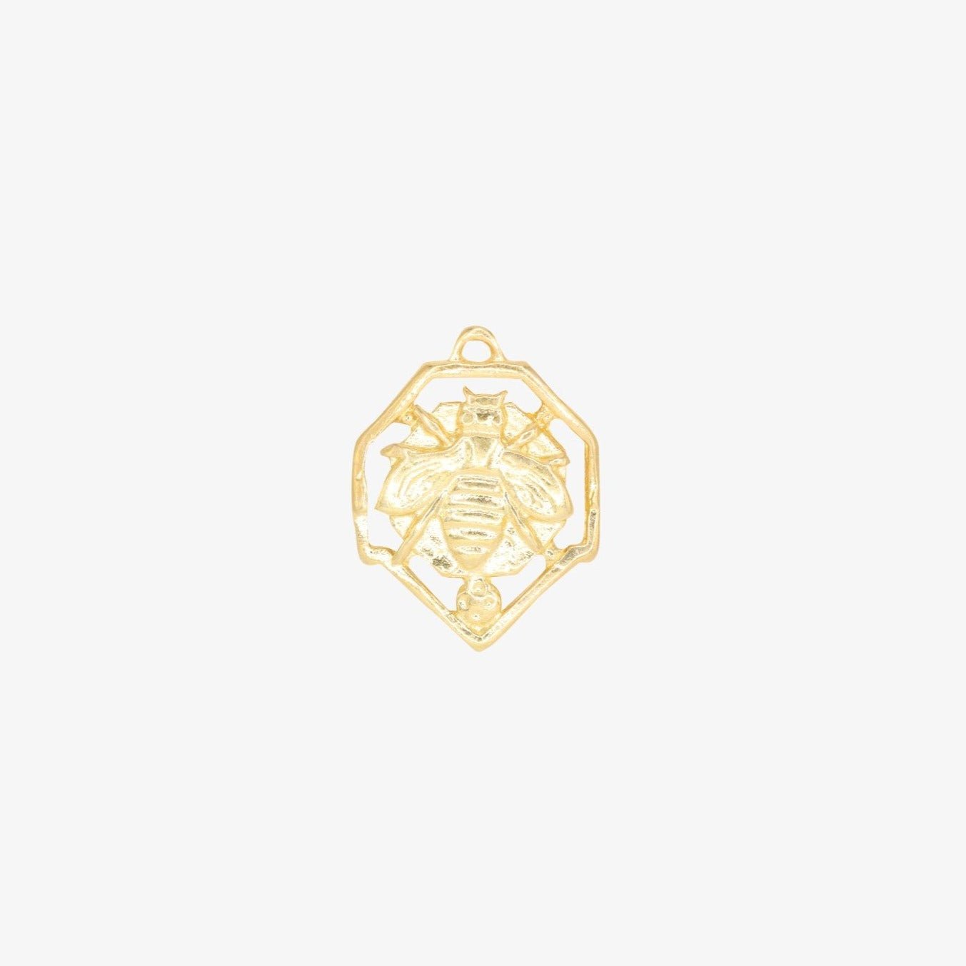 Bee Cutout Pendant 14K Gold - GoldandWillow