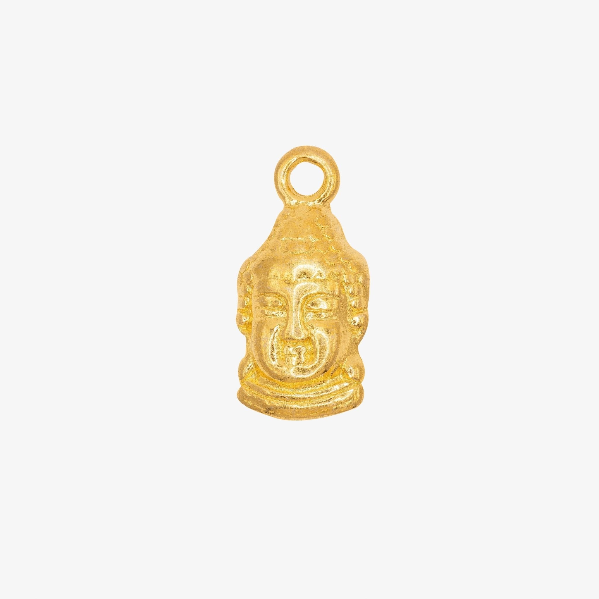 Buddha Head Charm 14K Gold - GoldandWillow
