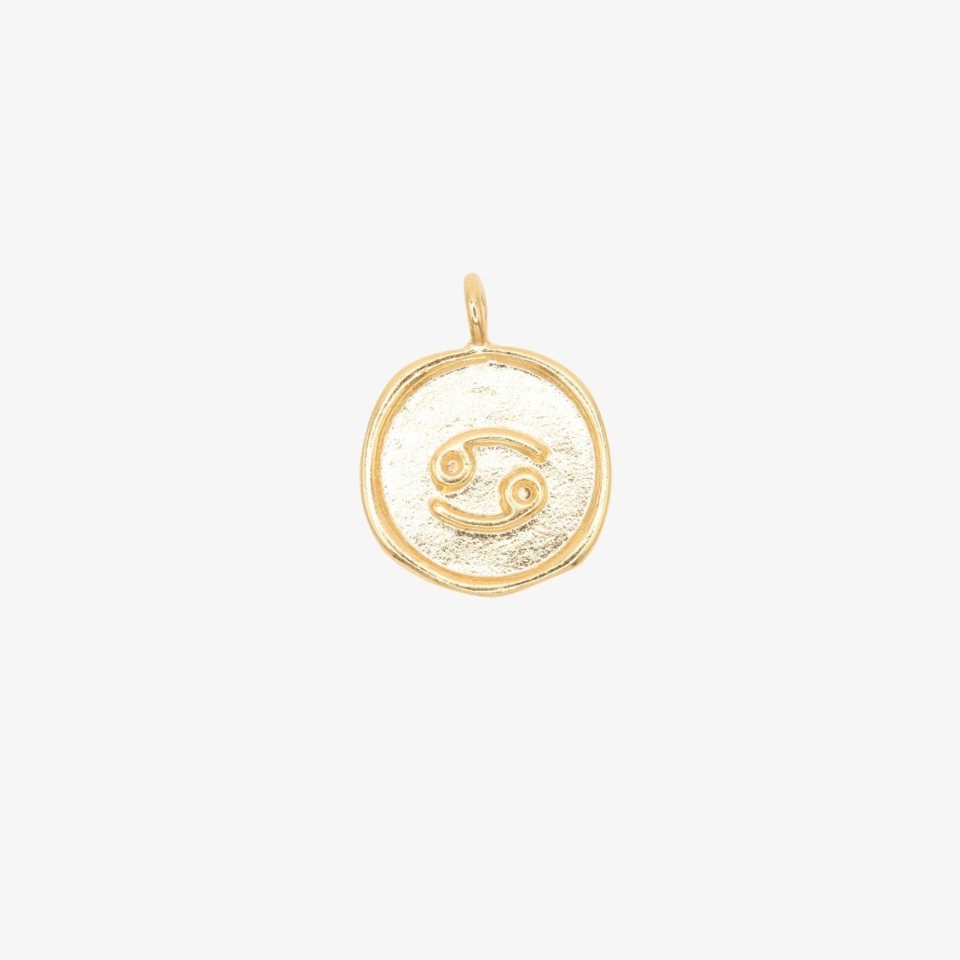 Cancer Zodiac Sign Charm 14K Gold - GoldandWillow