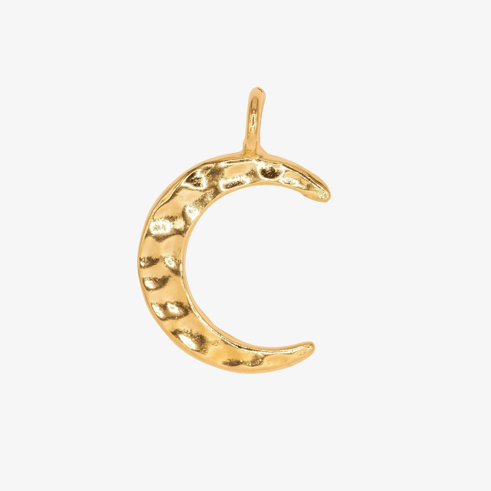 Crescent Moon Charm 14K Gold - GoldandWillow