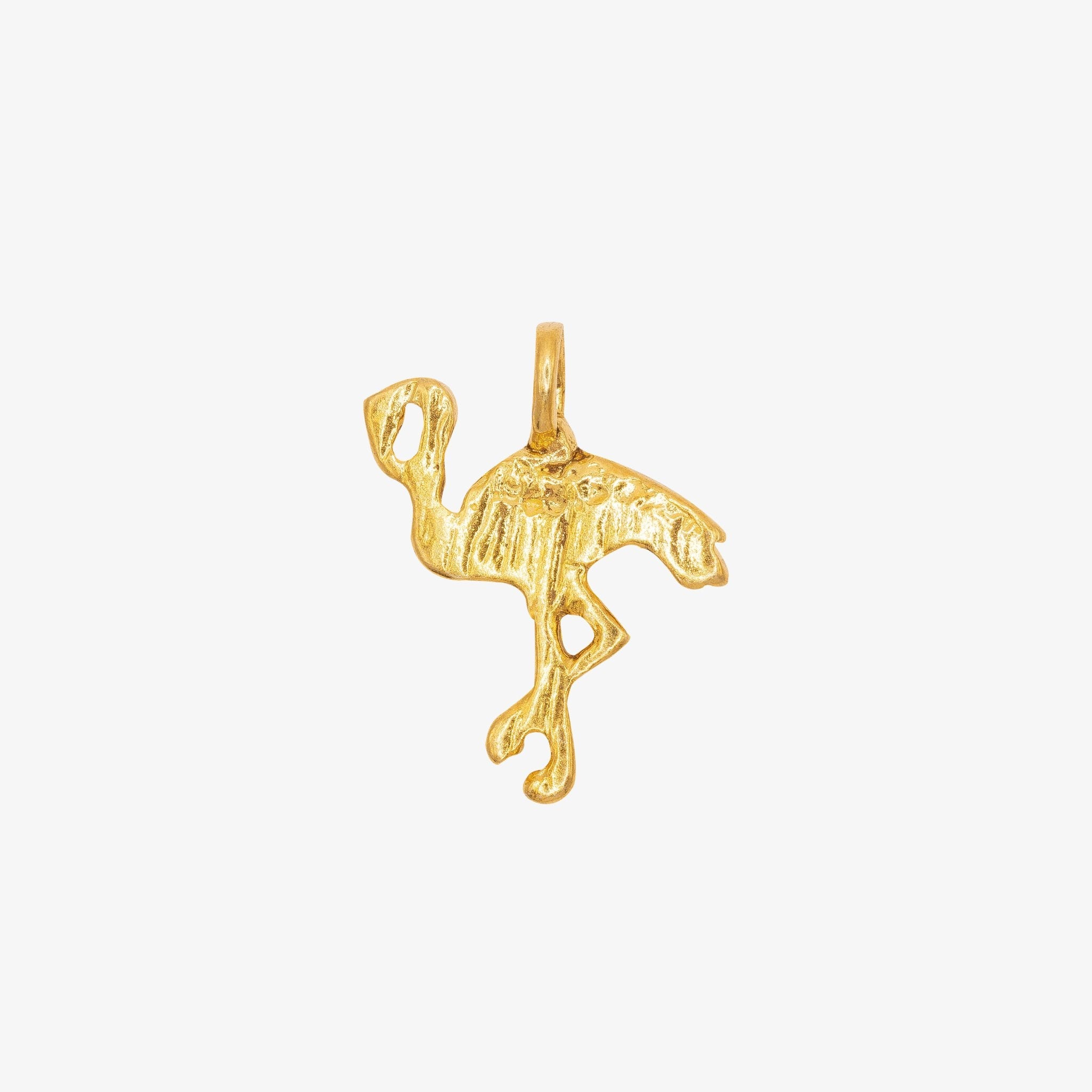 Flamingo Charm 14K Gold - GoldandWillow