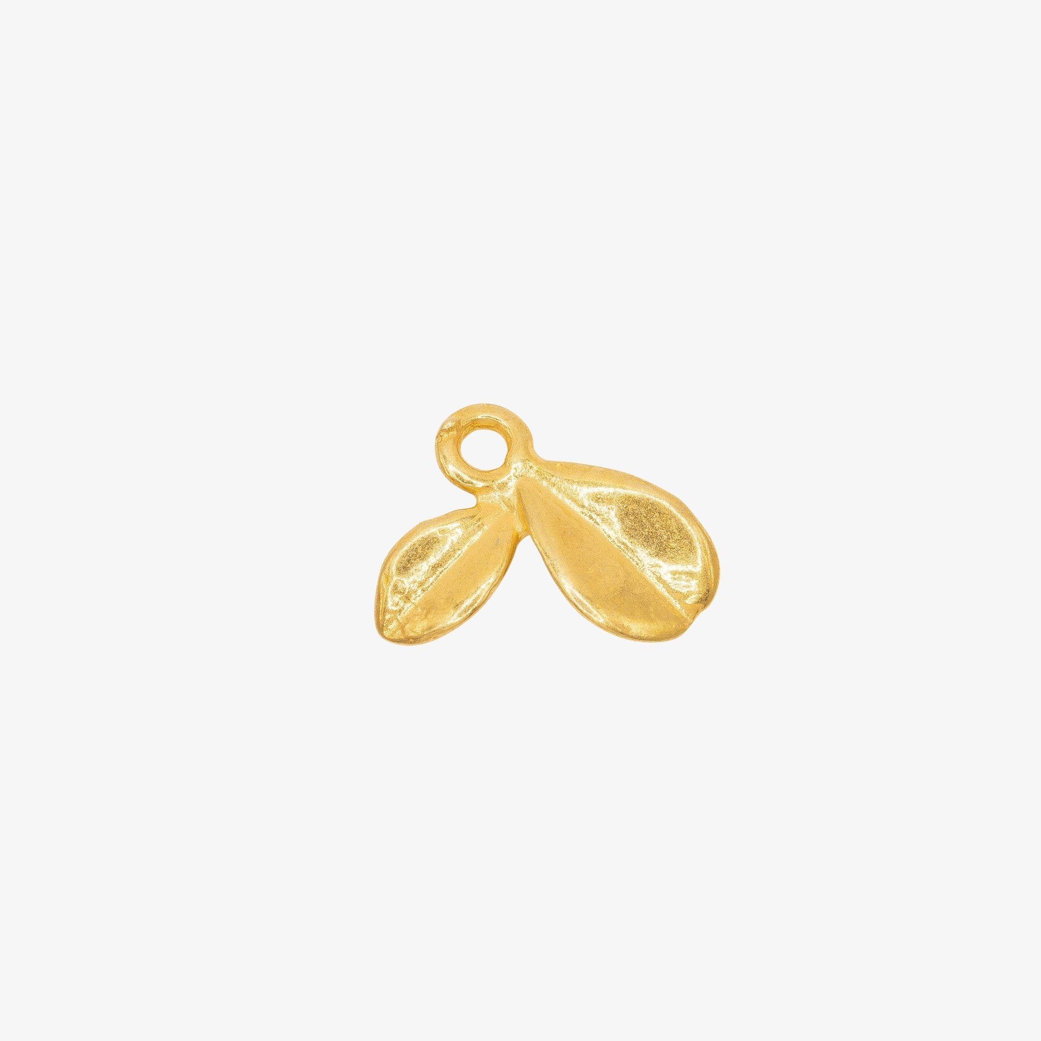 Flower Petal Charm 14K Charm - GoldandWillow