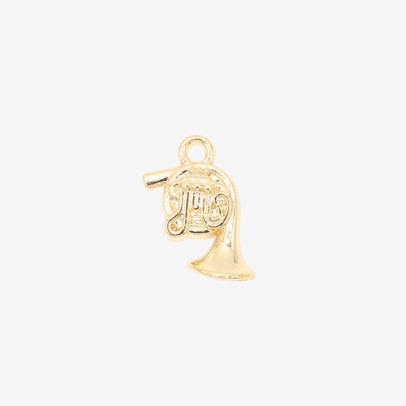 French Horn Charm 14K Gold - GoldandWillow