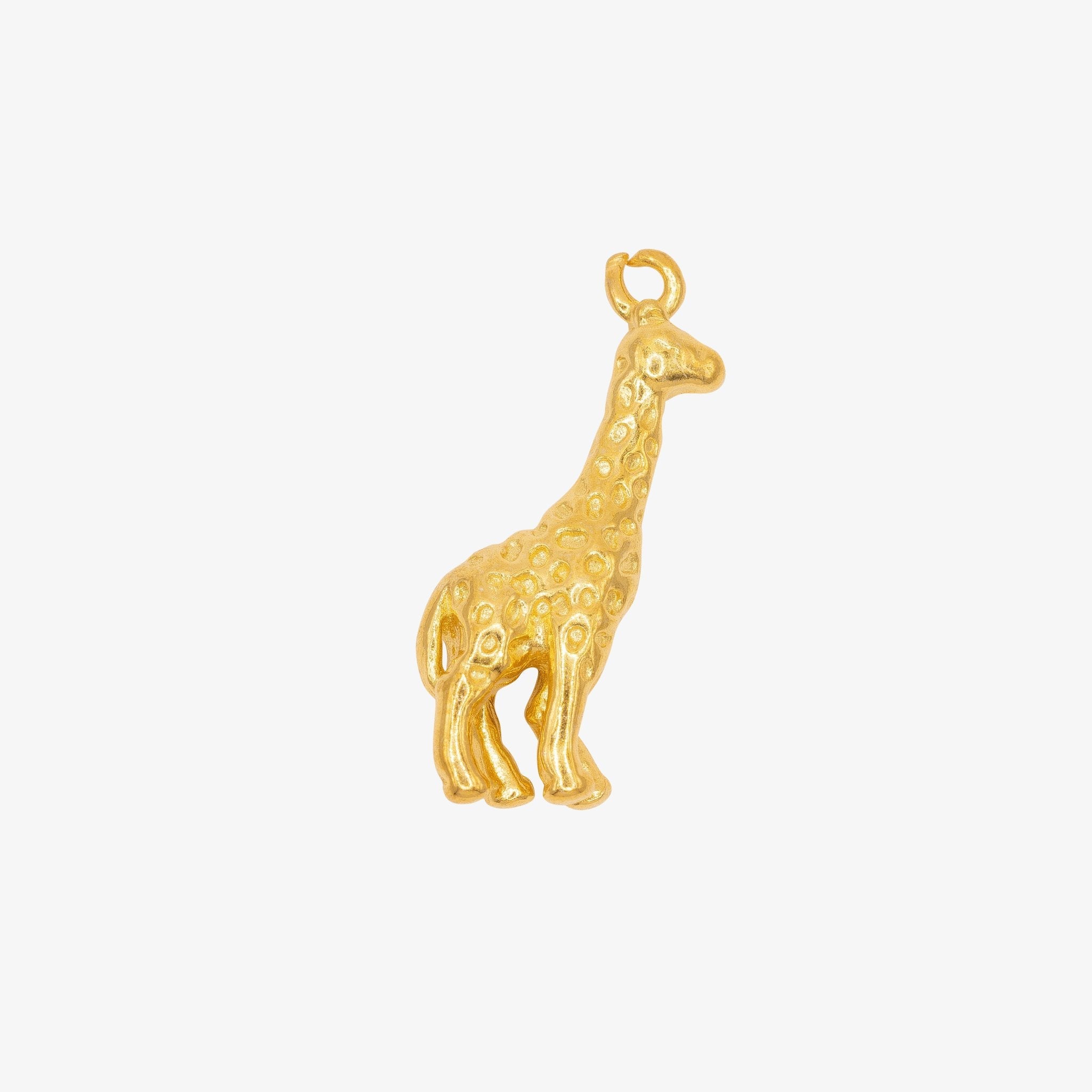 Giraffe Charm 14K Gold - GoldandWillow