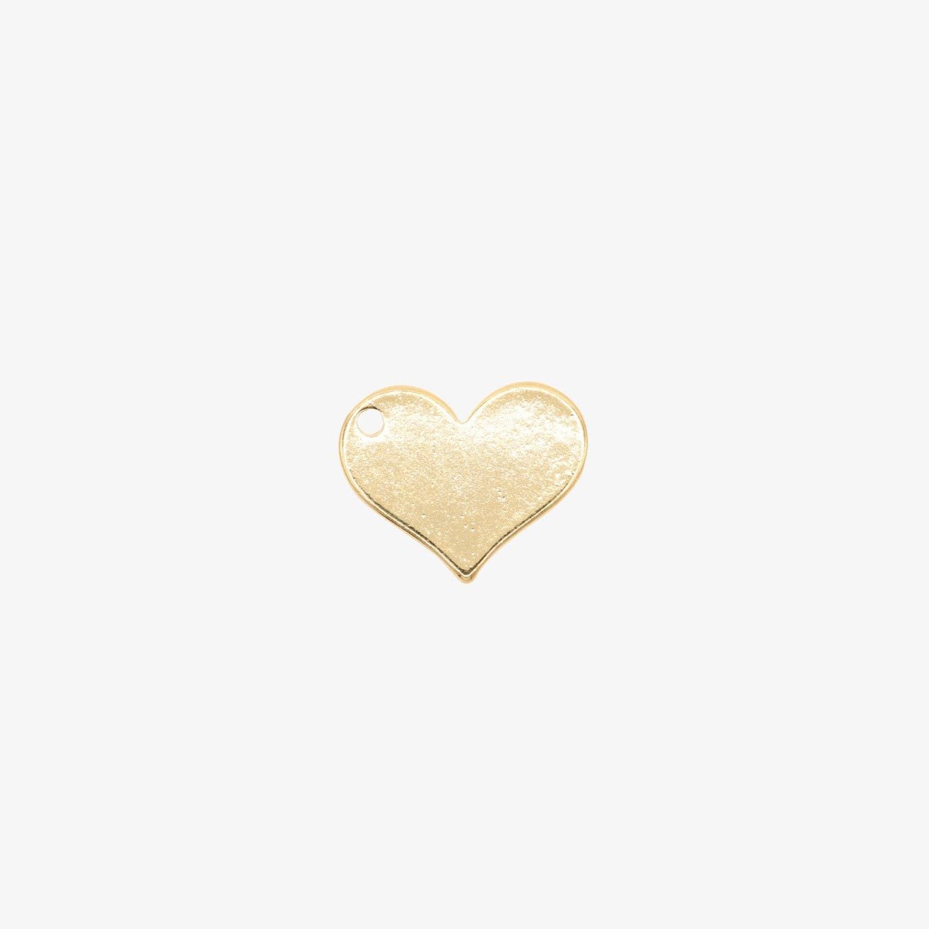 Heart Blank Charm 14K Gold - GoldandWillow