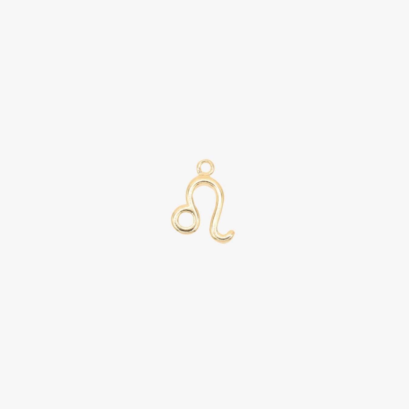 Leo Zodiac Symbol Charm 14K Gold - GoldandWillow