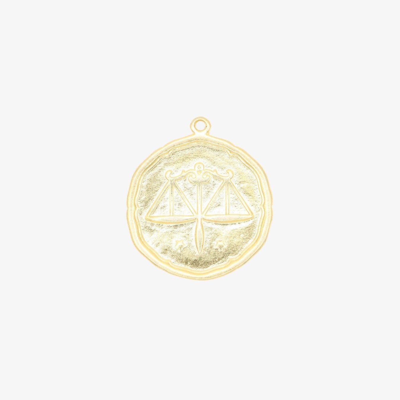 Libra Zodiac Pendant Charm 14K Gold - GoldandWillow