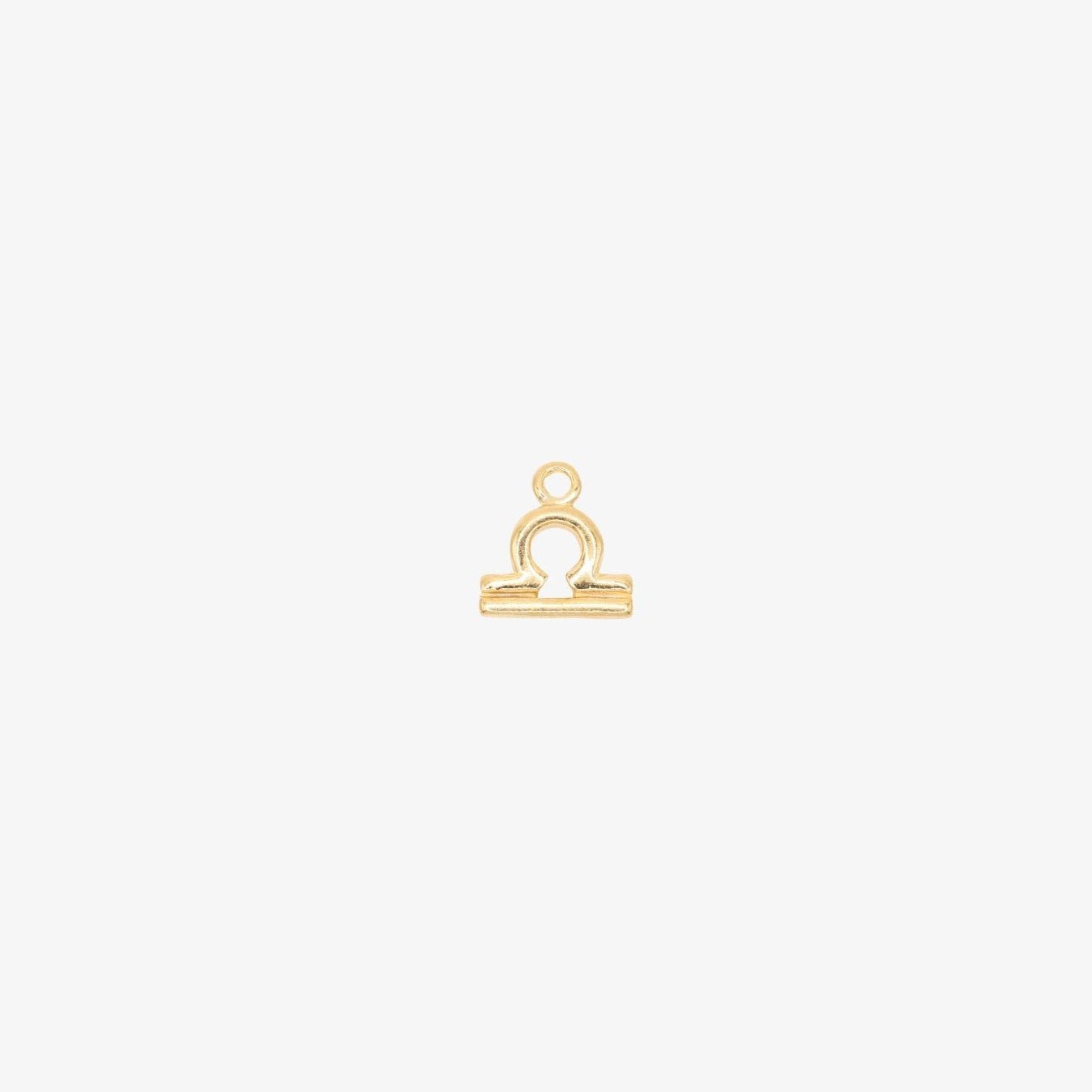 Libra Zodiac Symbol Charm 14K Gold - GoldandWillow