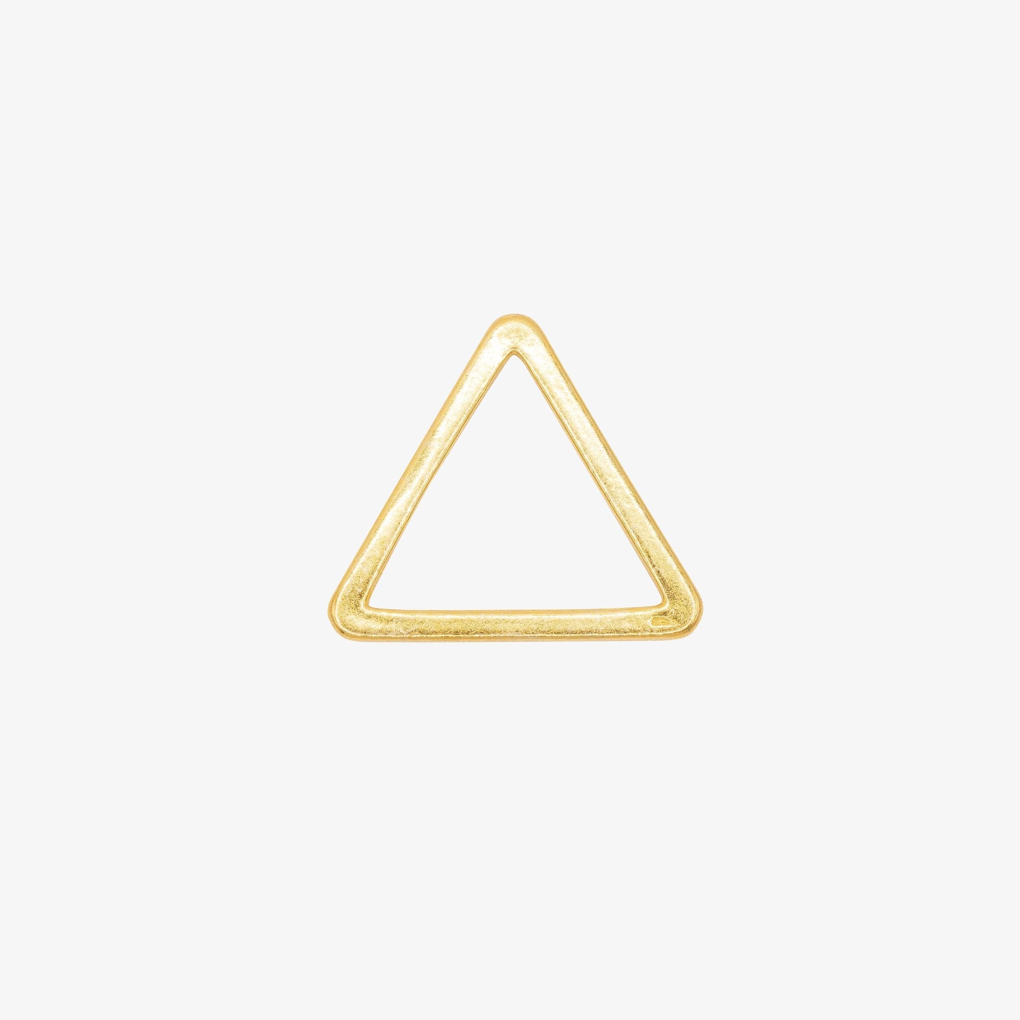 Open Triangle Charm 14K Gold - GoldandWillow