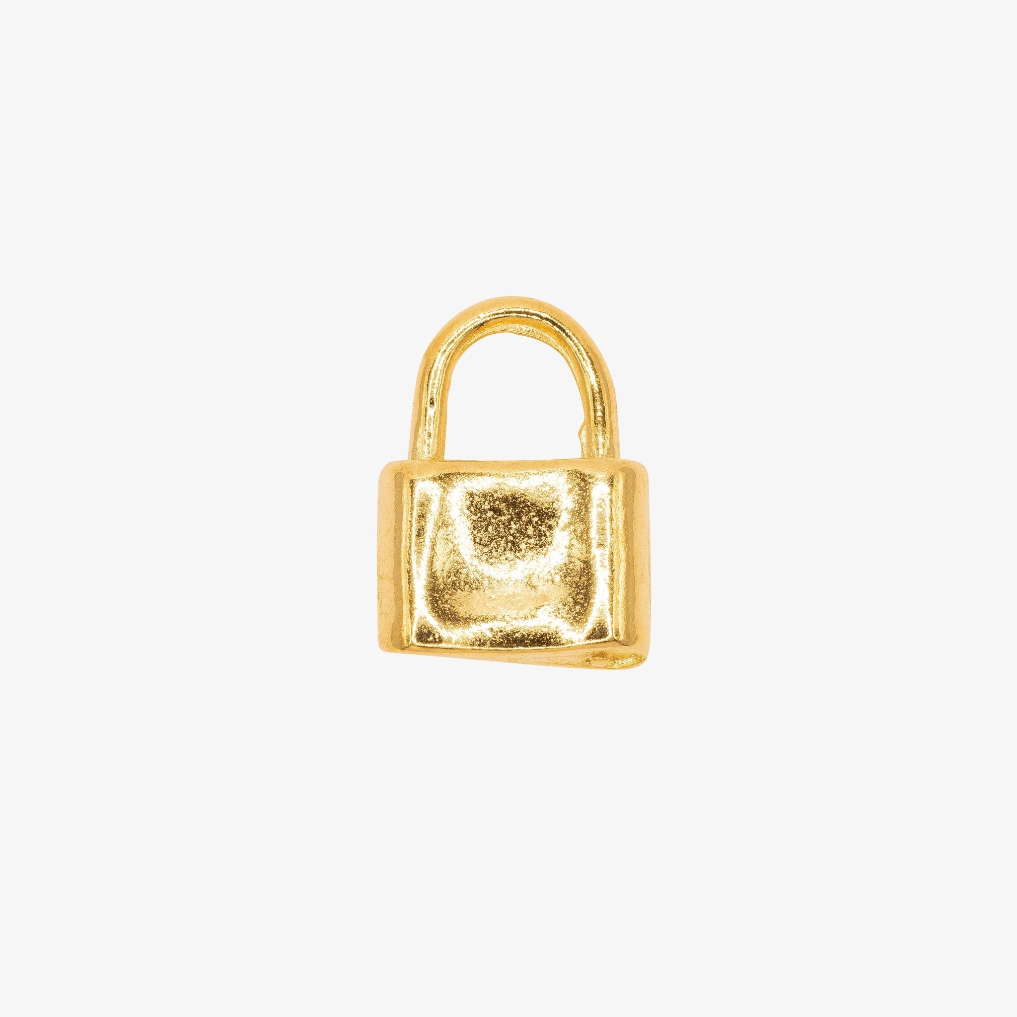 Padlock Charm 14K Gold - GoldandWillow