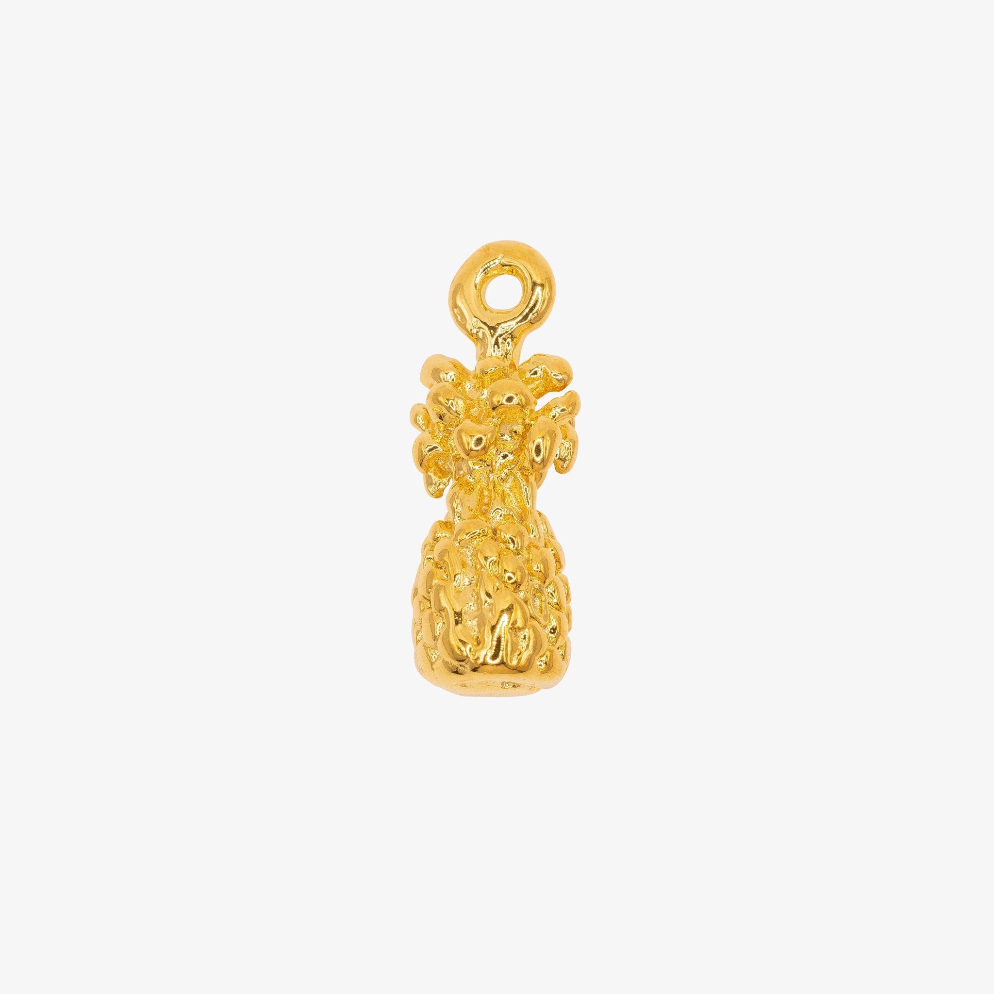 Pineapple 3D Charm 14K Gold - GoldandWillow